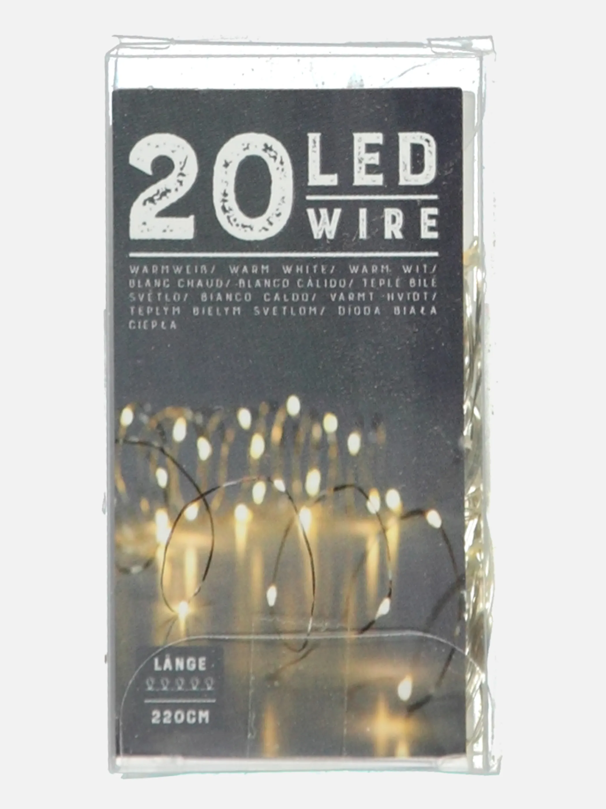 Weihnachten Lichterkette 22cm  20 LED´s si Grau 847239 SILBER 1