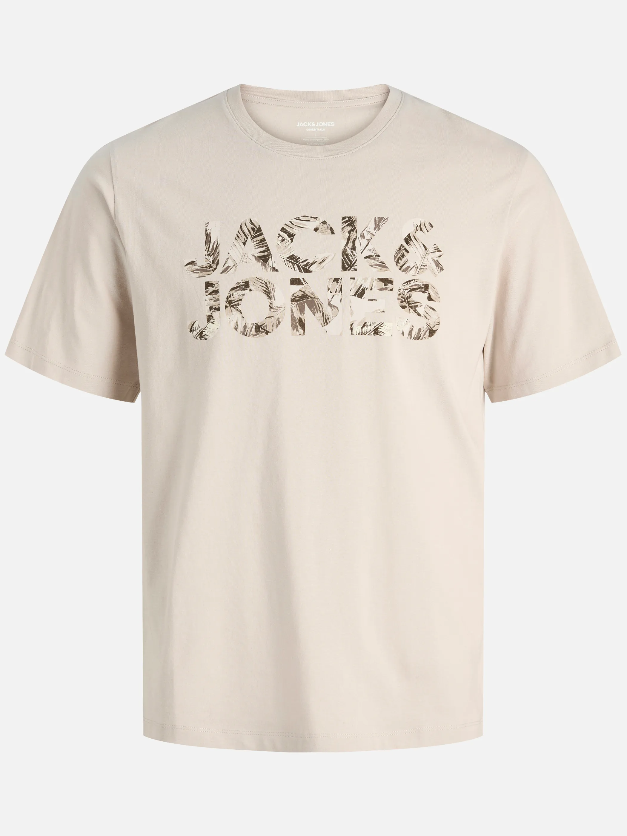Jack Jones 12288536 JJEJEFF LOGO TEE SS S Braun 922266 176631 1