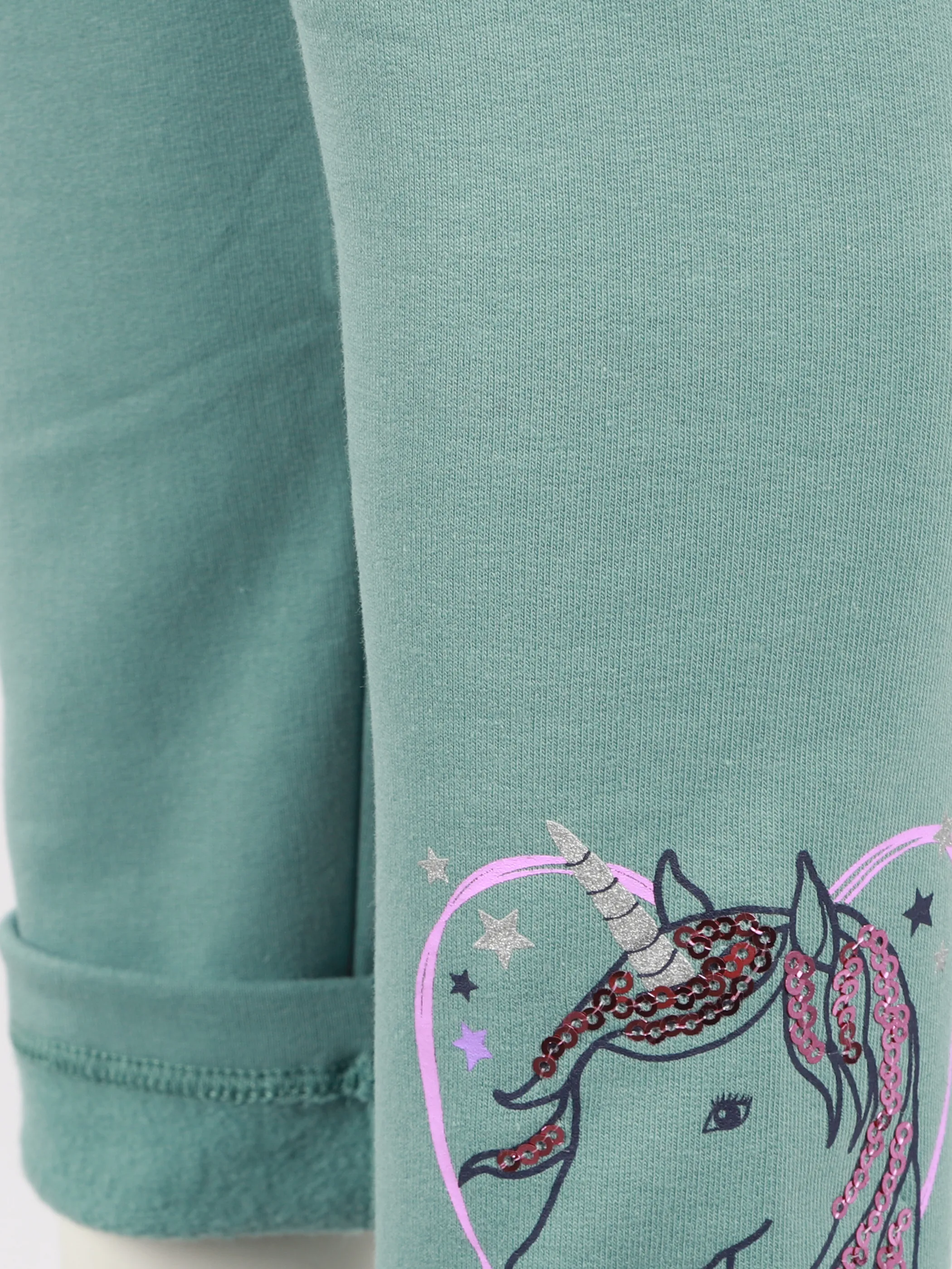 One Way KM Leggings Einhorn Print in grün Grün 913513 GRÜN 4