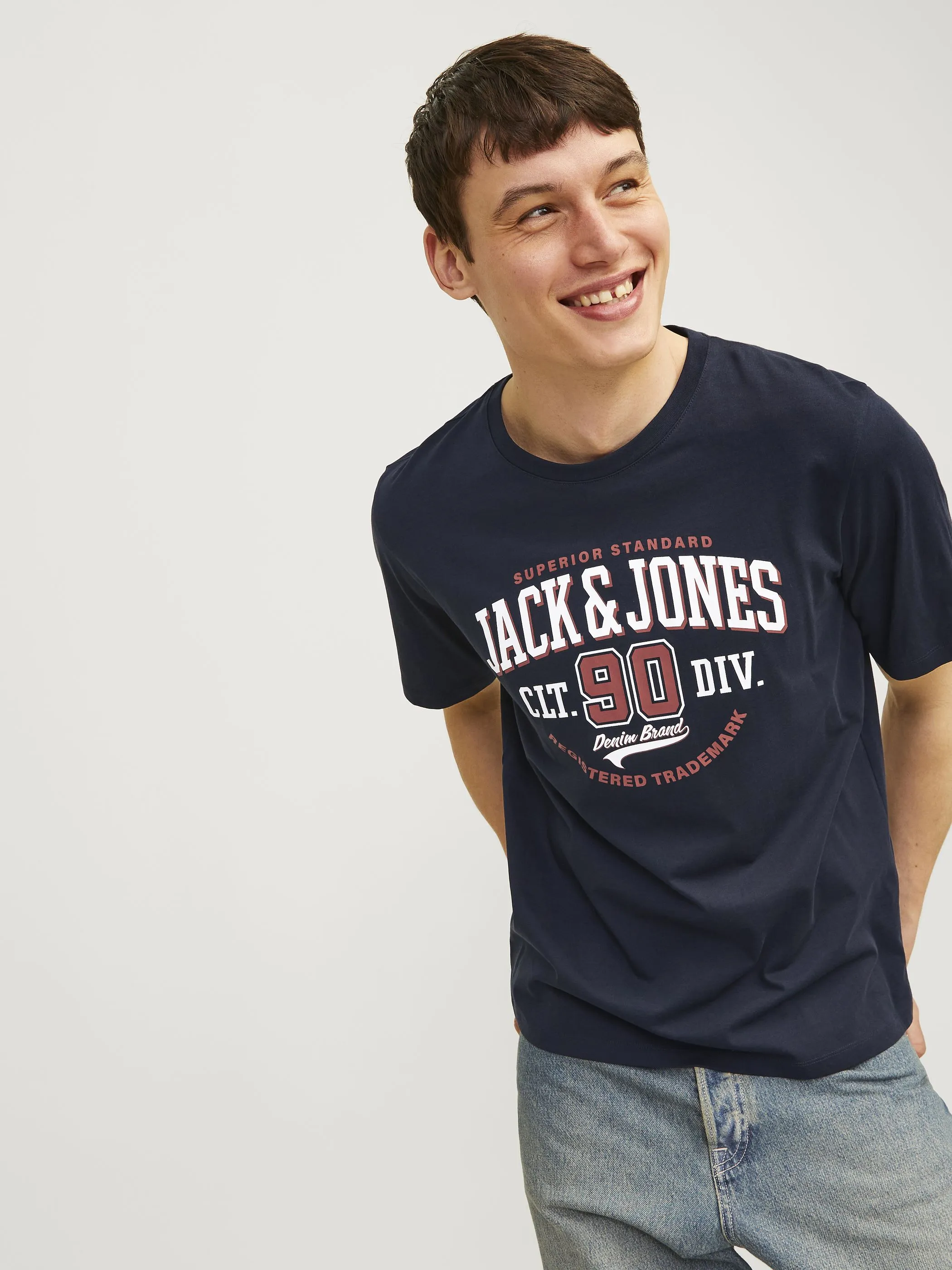 Jack Jones 12254862 JJELOGO TEE SS O-NECK Marine 895764 175697 Jack Jones 12254862 JJELOGO TEE SS O-NECK Marine 895764 175697