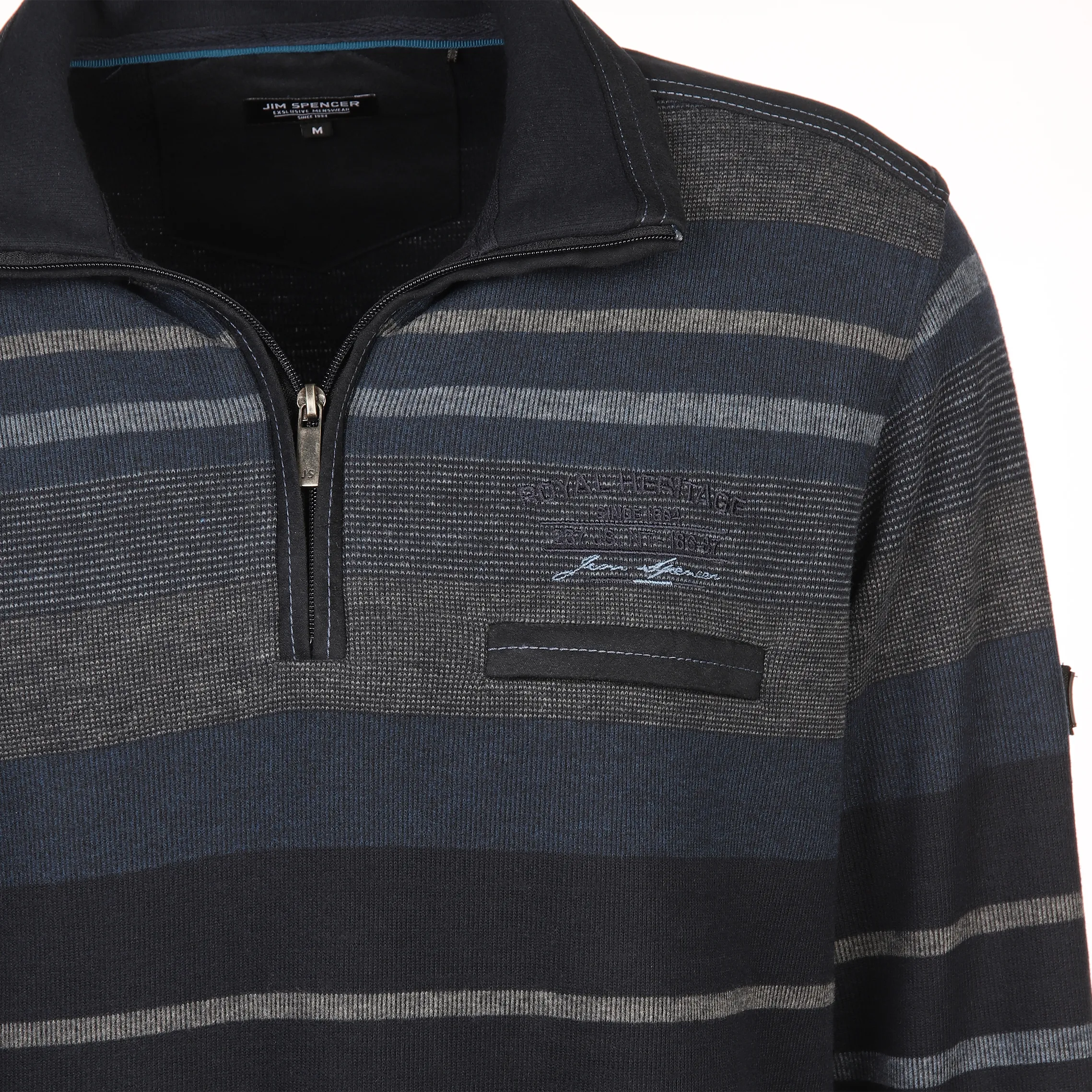 Jim Spencer He. Sweattroyer melange Blau 884609 NAVY 3 Jim Spencer He. Sweattroyer melange Blau 884609 NAVY 3