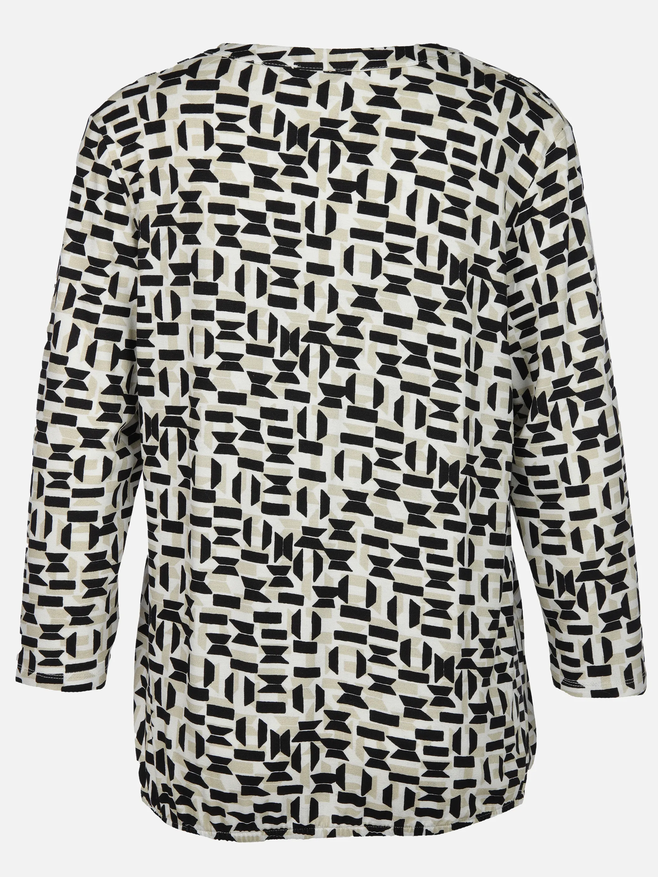 Lisa Tossa Da-Print-Shirt m. Gummizug Schwarz 908216 SW 2