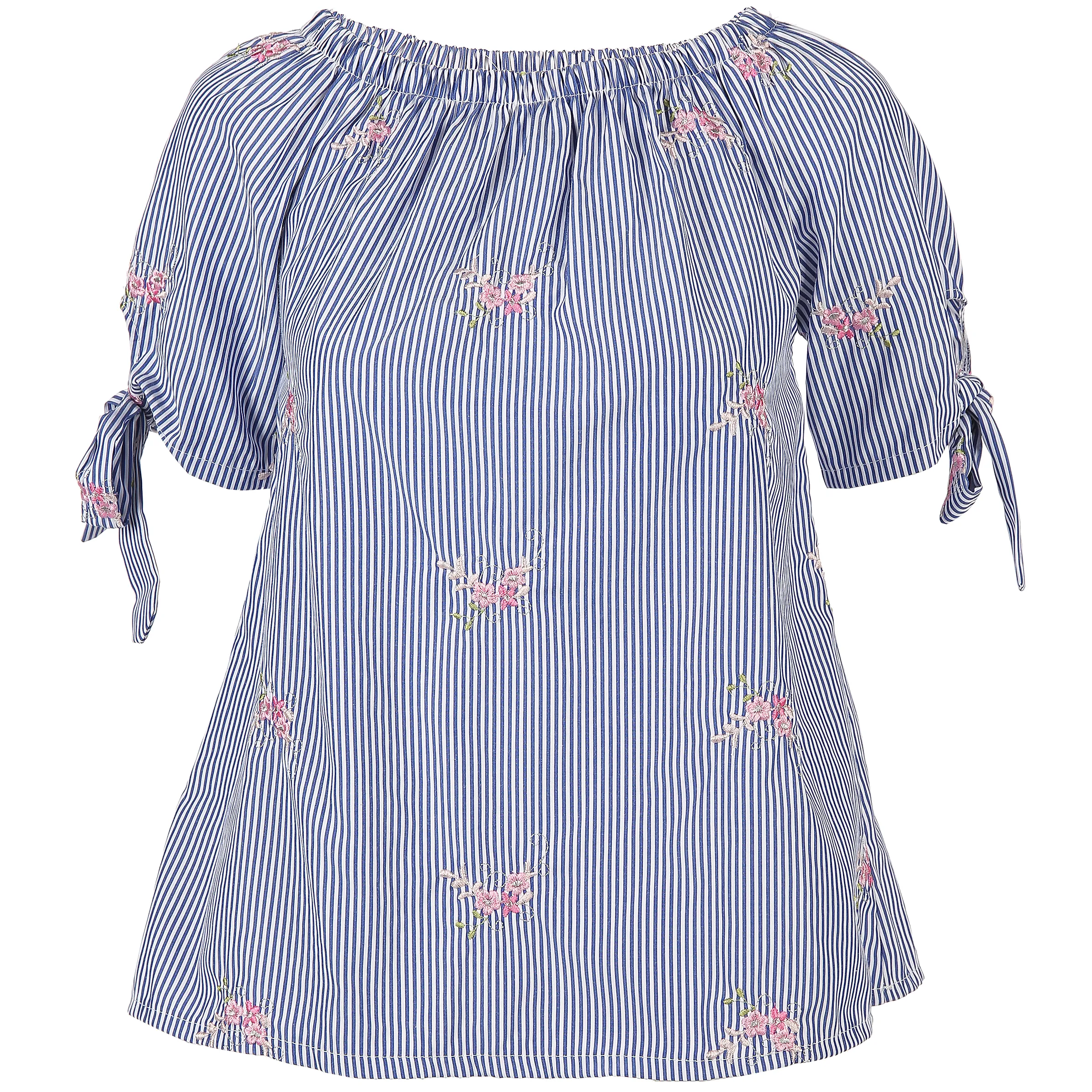 Birkhahn Mode und Tracht Da-Landhausbluse Carmenform Blau 790095 BLAU GEM. 1 Birkhahn Mode und Tracht Da-Landhausbluse Carmenform Blau 790095 BLAU GEM. 1