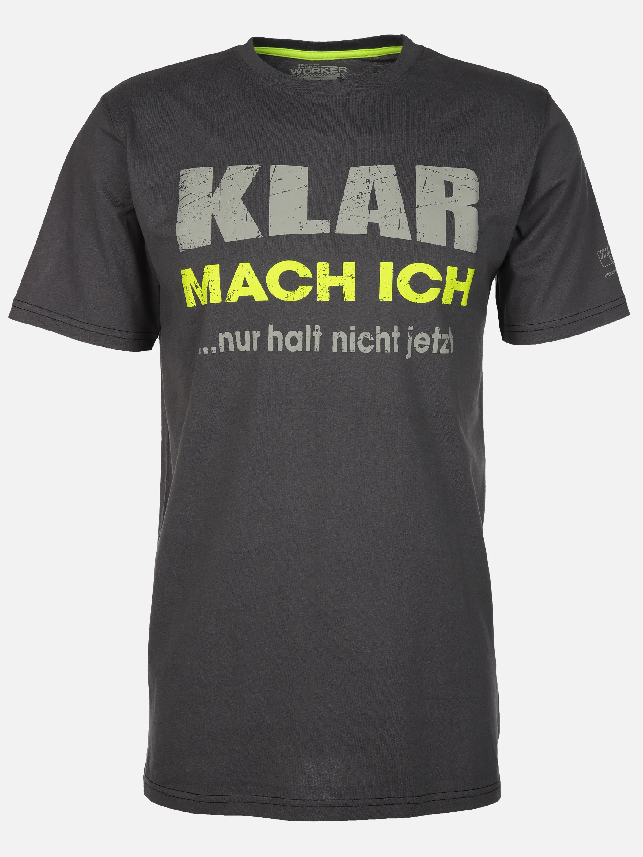 Worker He. T-Shirt 1/2 Arm Sprüche Grau 899545 GRAPHIT2 1 Worker He. T-Shirt 1/2 Arm Sprüche Grau 899545 GRAPHIT2 1