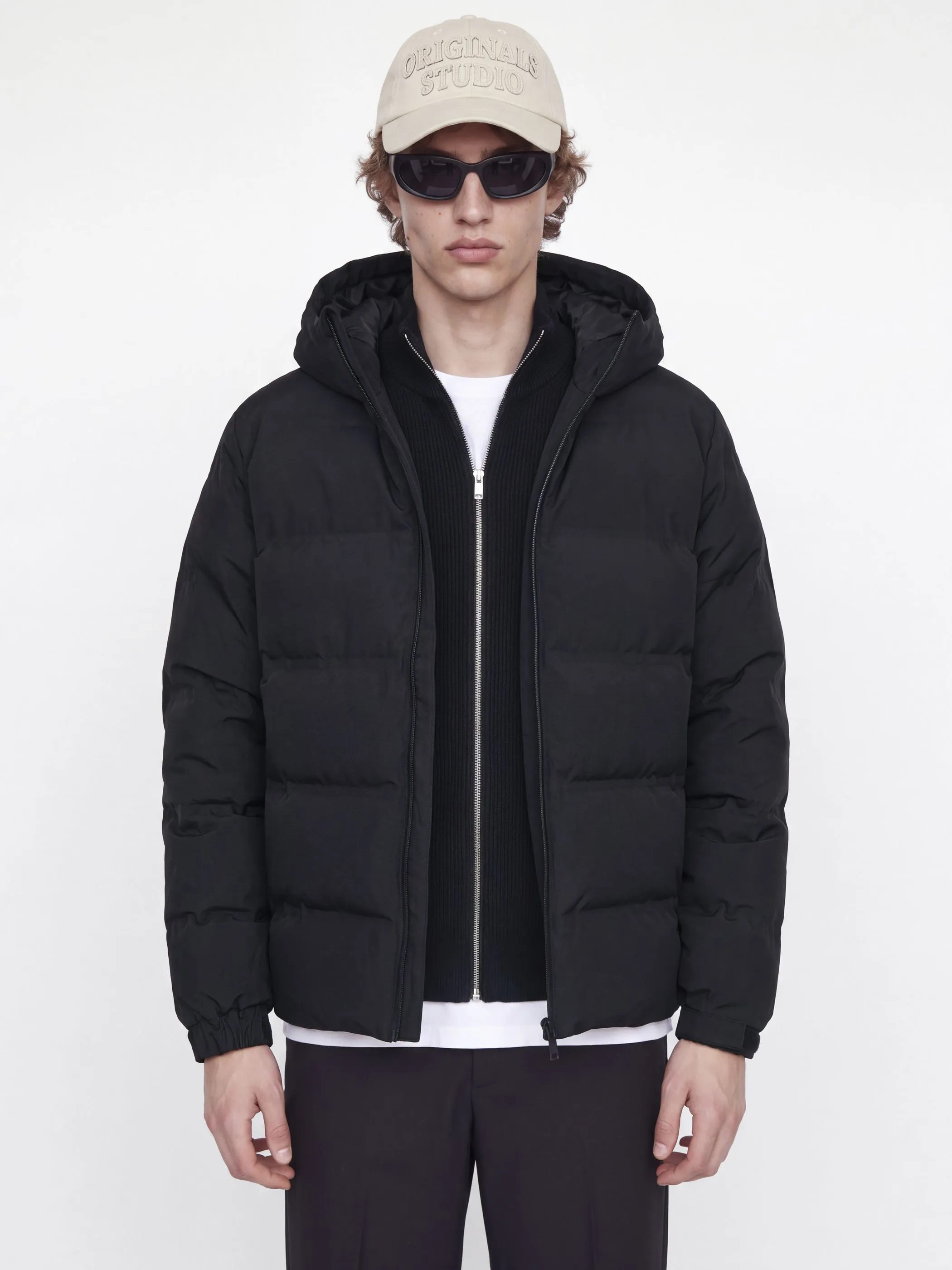 Jack Jones 12298804 JJSAGE PUFFER JACKET Schwarz 928693 178012 1
