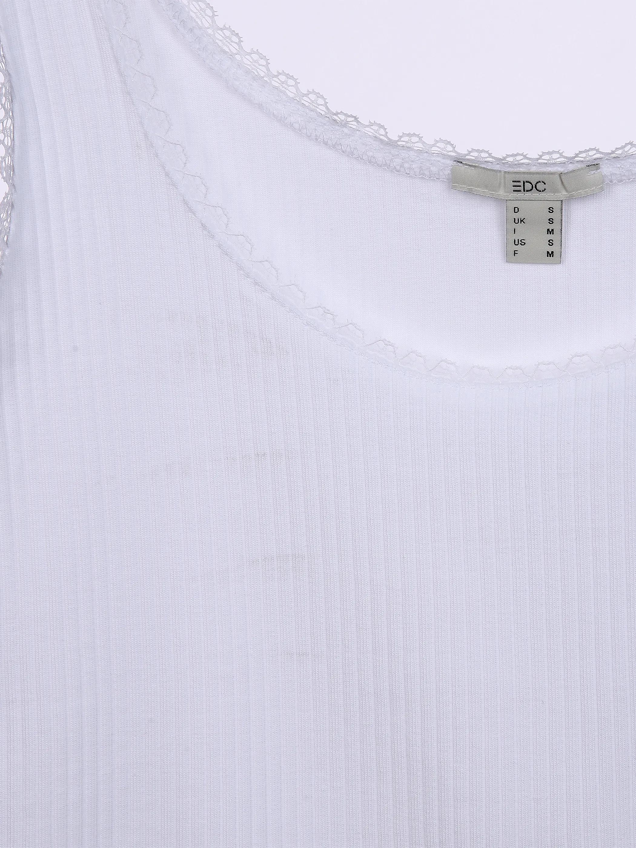 edc 031CC1K311 COO 4x3 rib top Weiß 850906 C100 3