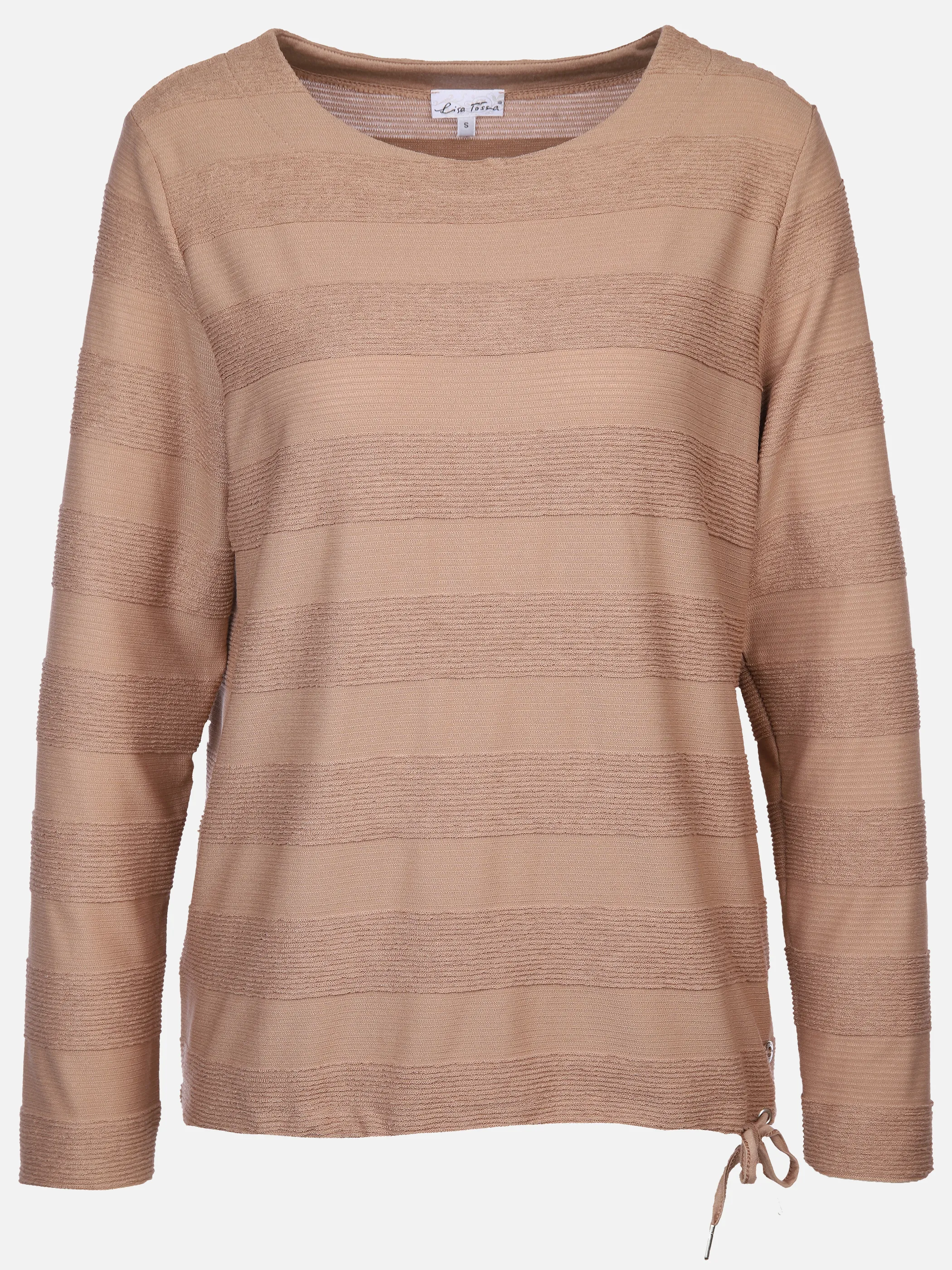 Lisa Tossa Da-Struktur-Ringel-Shirt Braun 897653 CAMEL 1 Lisa Tossa Da-Struktur-Ringel-Shirt Braun 897653 CAMEL 1