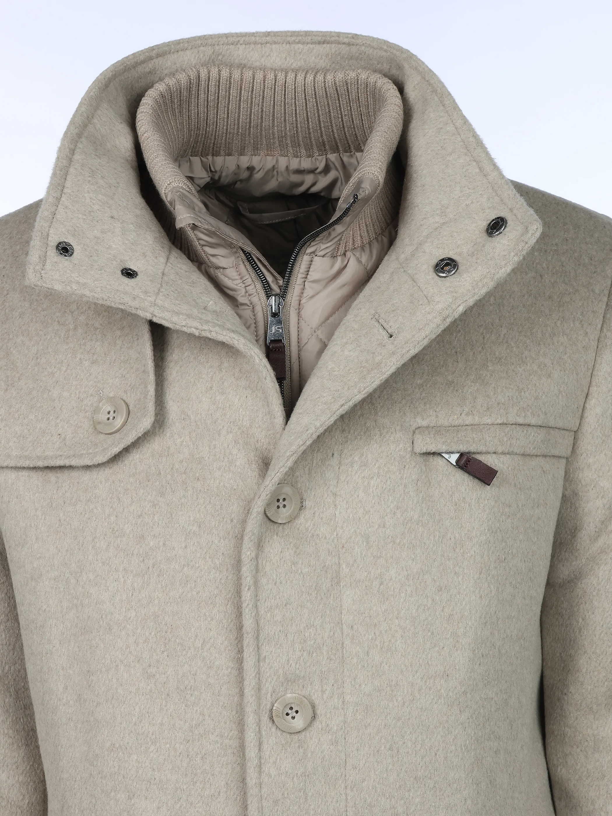 Jim Spencer Hr. Wollmantel 2in1 220803 Beige 871351 SAND 4
