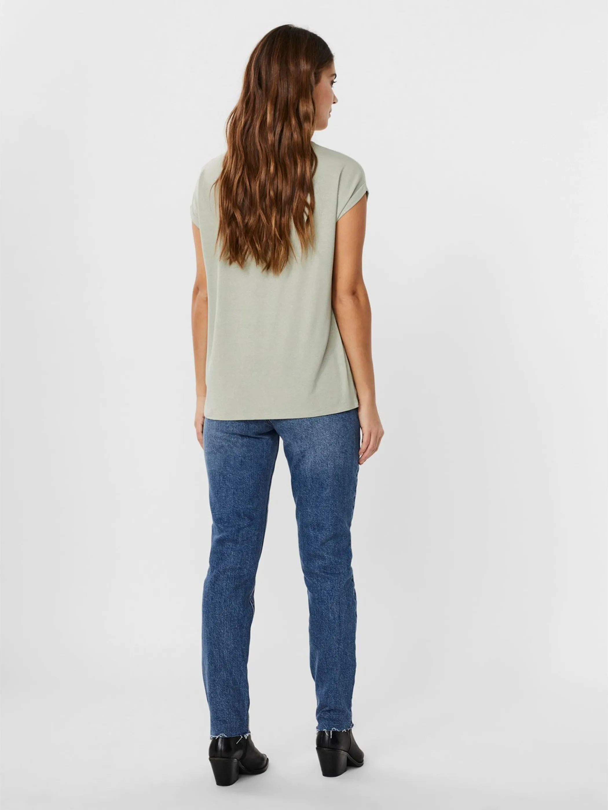 Vero Moda 10250488 VMLAVA GLITTER SS TOP STRIPE Grün 852566 255335002 3