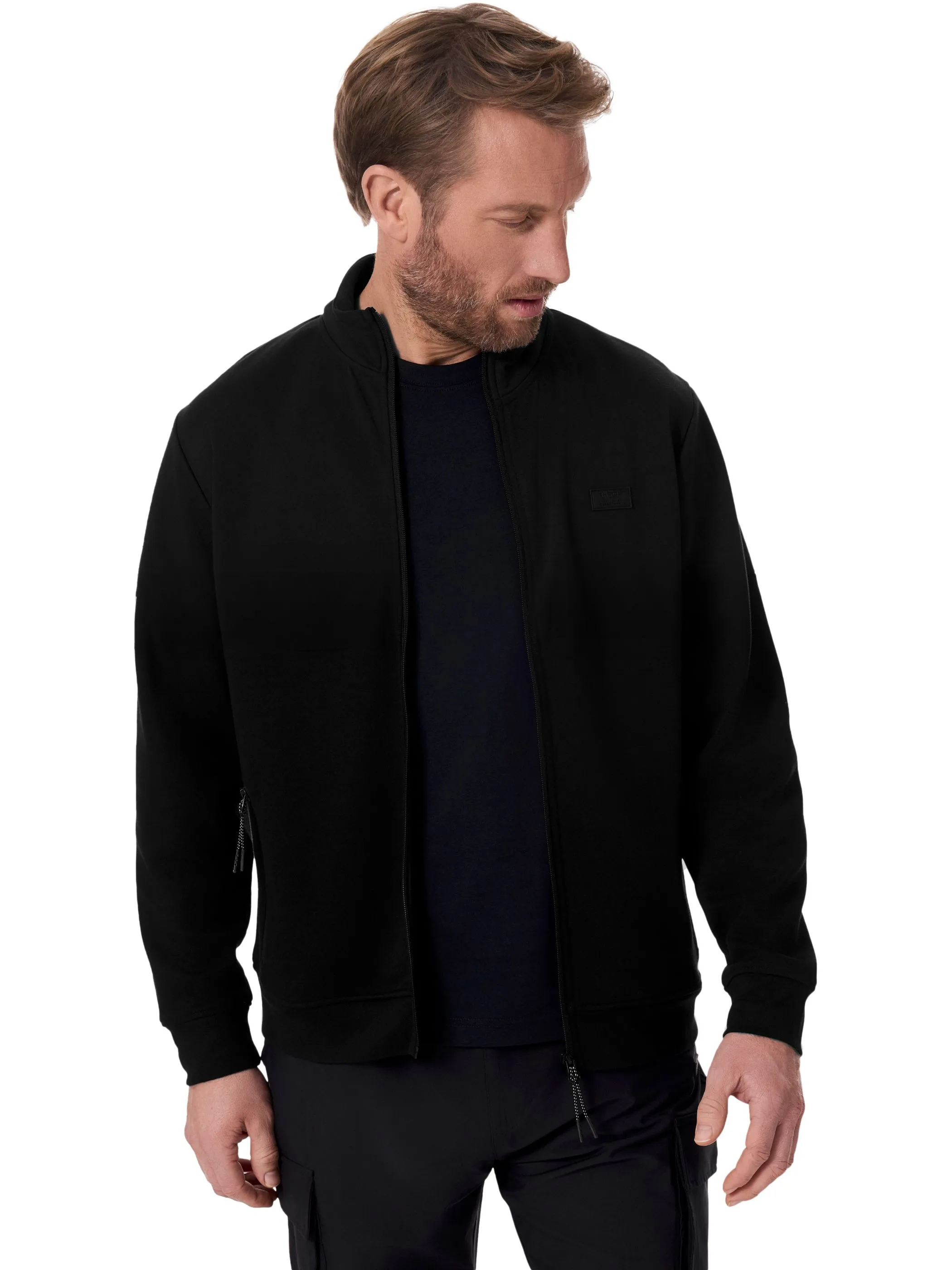 HERO by John Medoox 75220530006999 He-Sweatjacke Schwarz 905260 6999 1