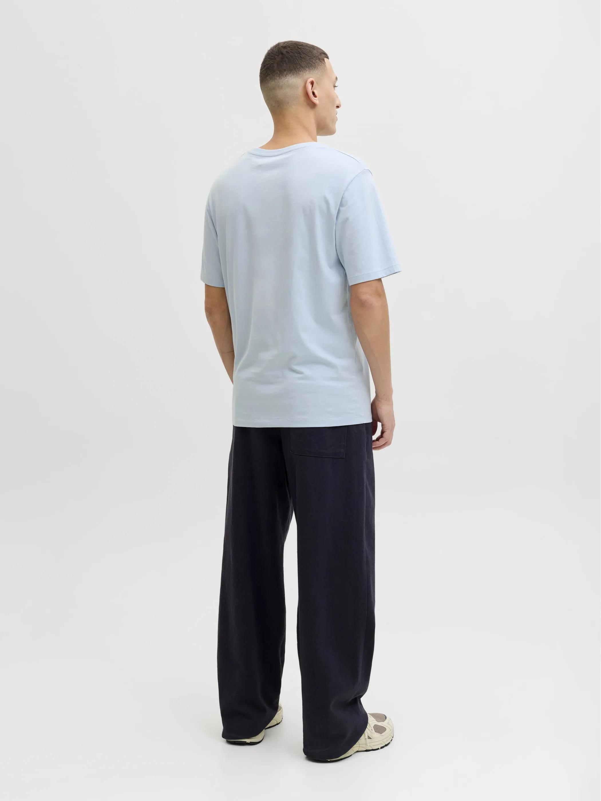 Jack Jones 12288016 JJELOGO TEE SS O-NECK Blau 922267 175777 2