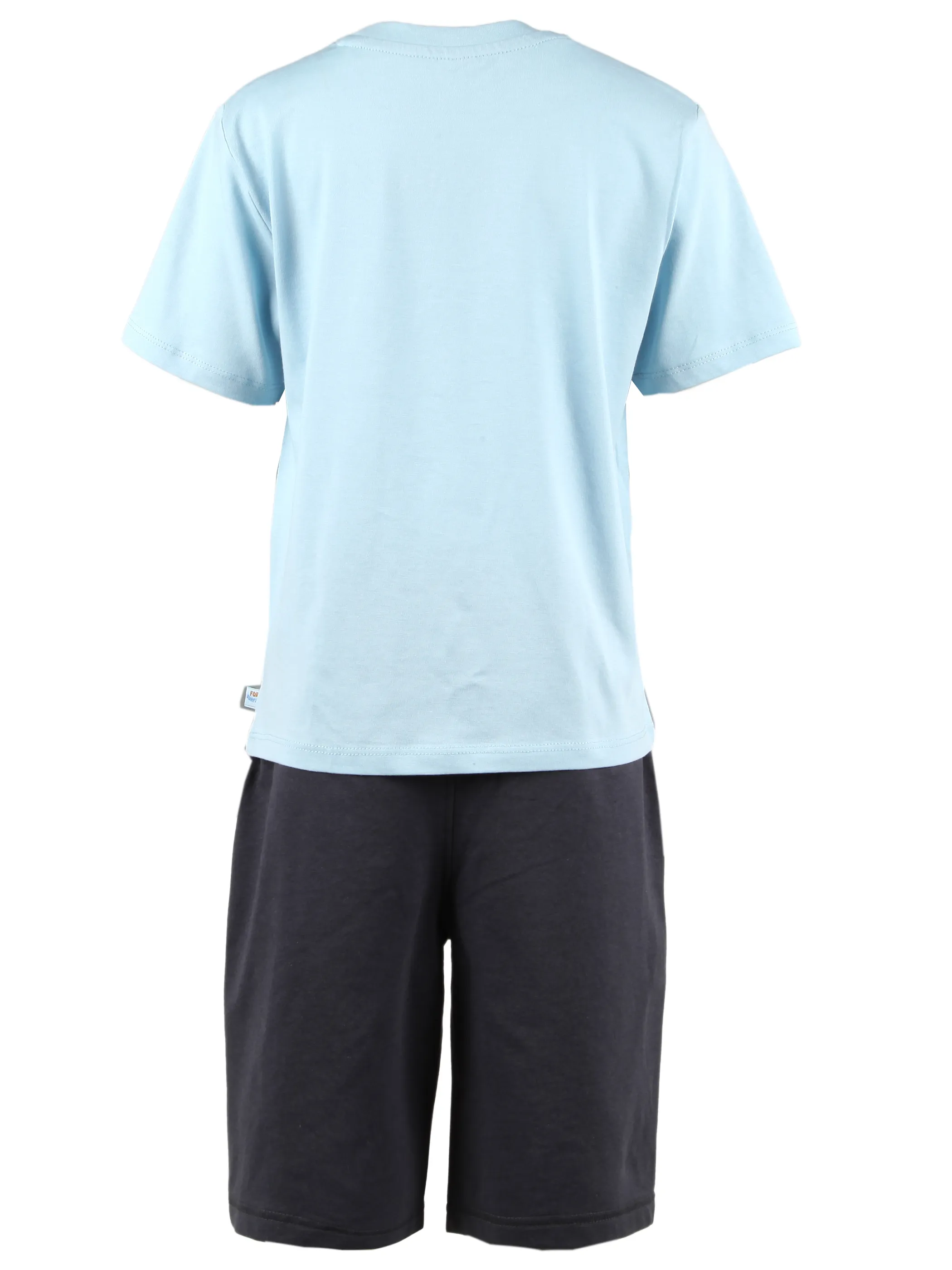 One Way KJ Set T-Shirt + Bermuda in Blau mit Motiv Blau 924840 HELLBLAU 2
