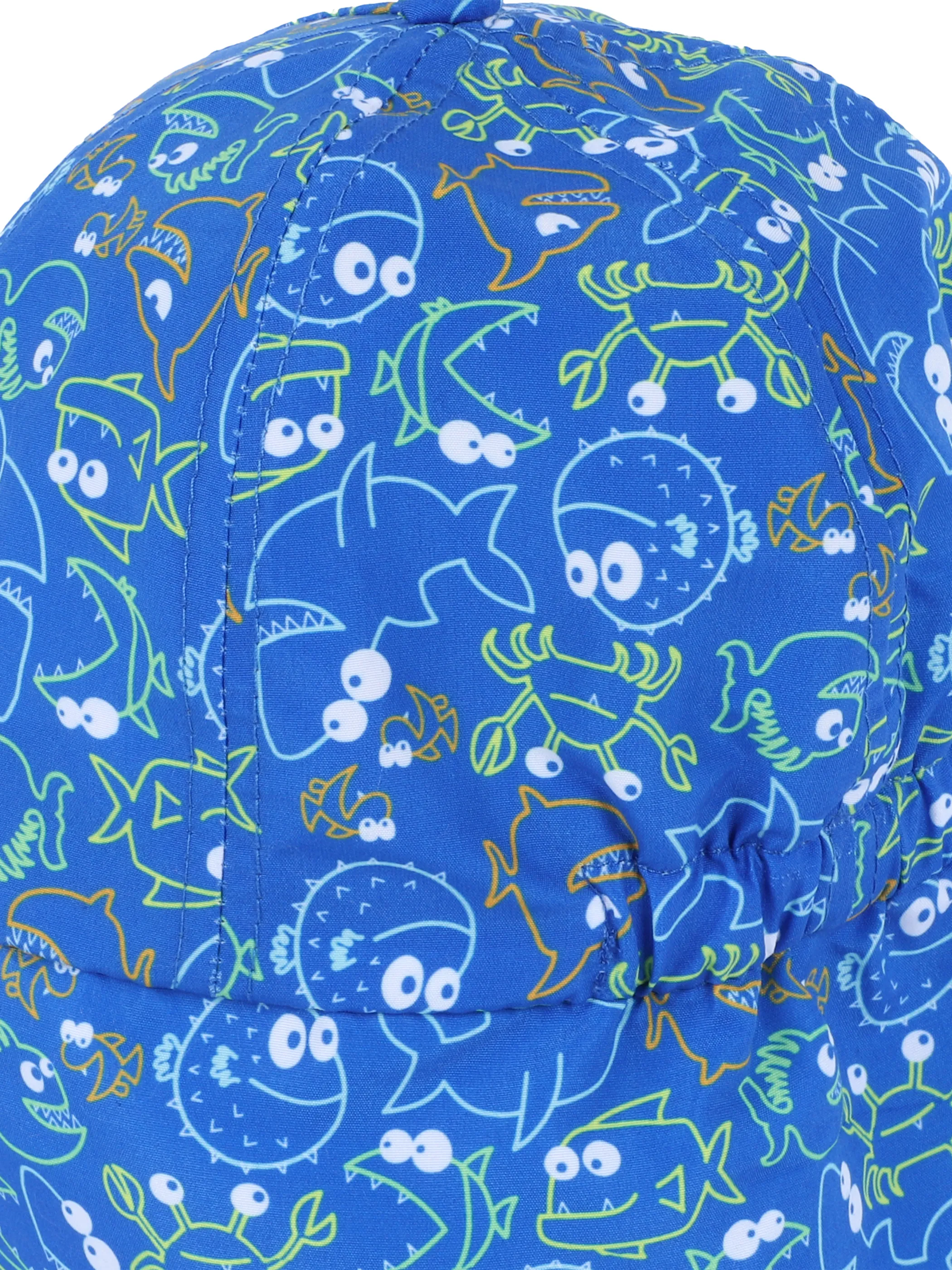 Stop + Go Kn-Cap, Fisch-Print Blau 862424 BLAU 3 Stop + Go Kn-Cap, Fisch-Print Blau 862424 BLAU 3