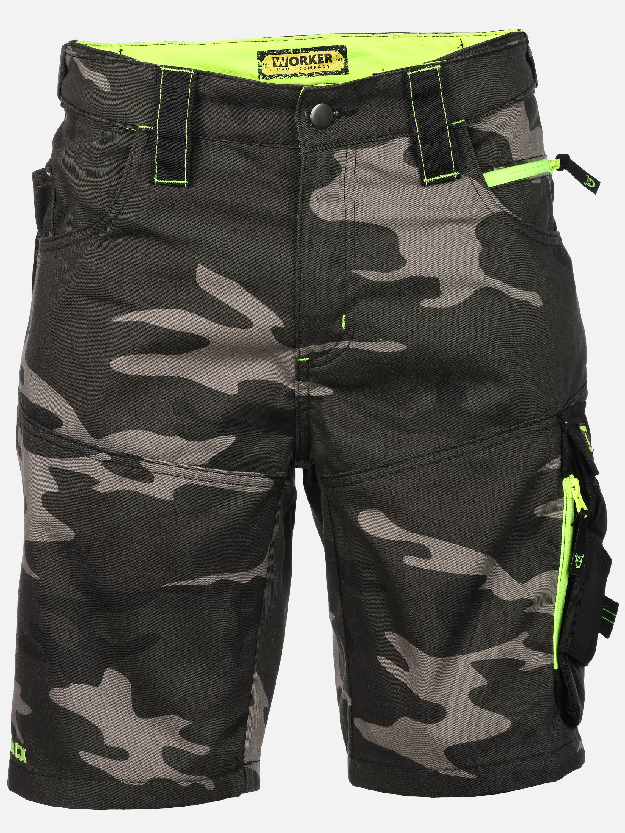 Worker He. Workershorts Neon Grün 923264 CAMOUFLAGE 1