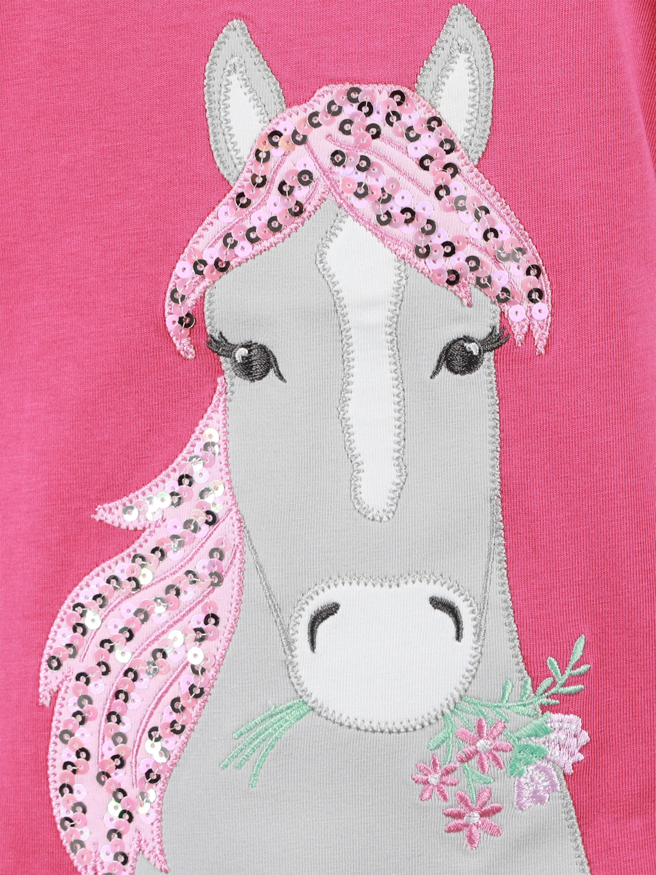 Bubble Gum KM T-Shirt mit Einhorn Stickerei Pink 905946 PINK 3 Bubble Gum KM T-Shirt mit Einhorn Stickerei Pink 905946 PINK 3