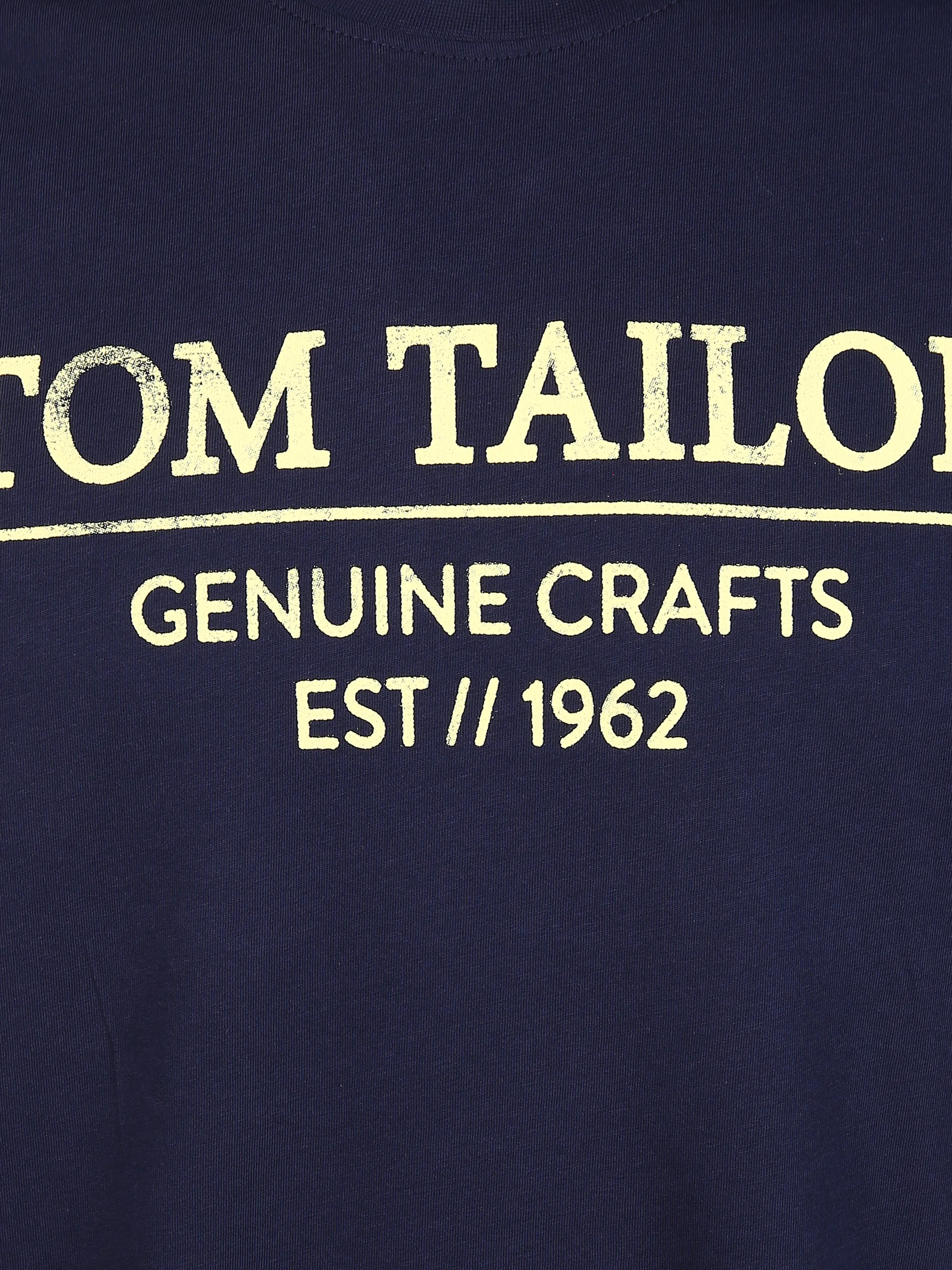 Tom Tailor 1021229 NOS t-shirt print Log Blau 842807 10932 3