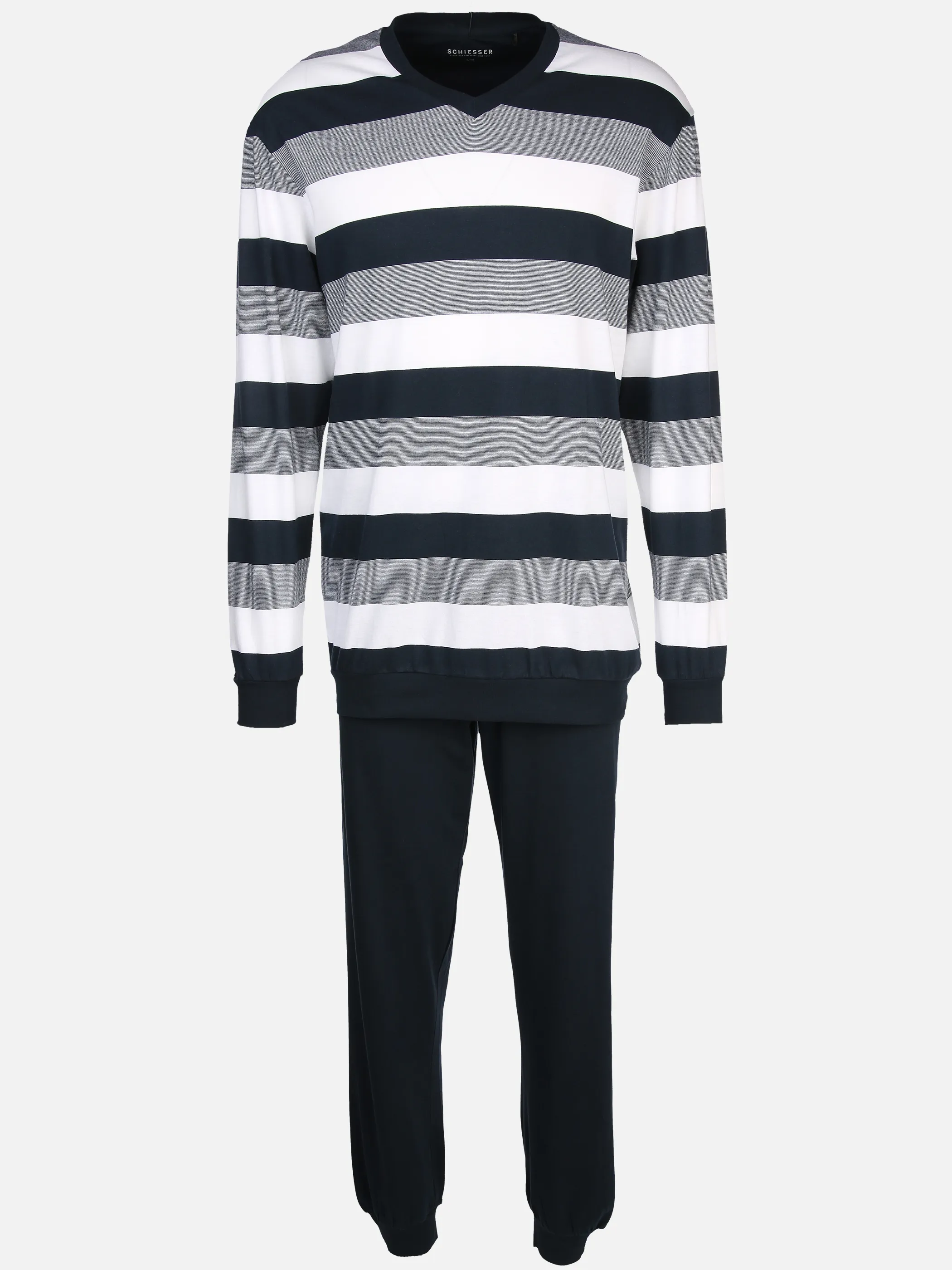 Schiesser 159623-803-050 Anzug Lang Blau 764156 803 1