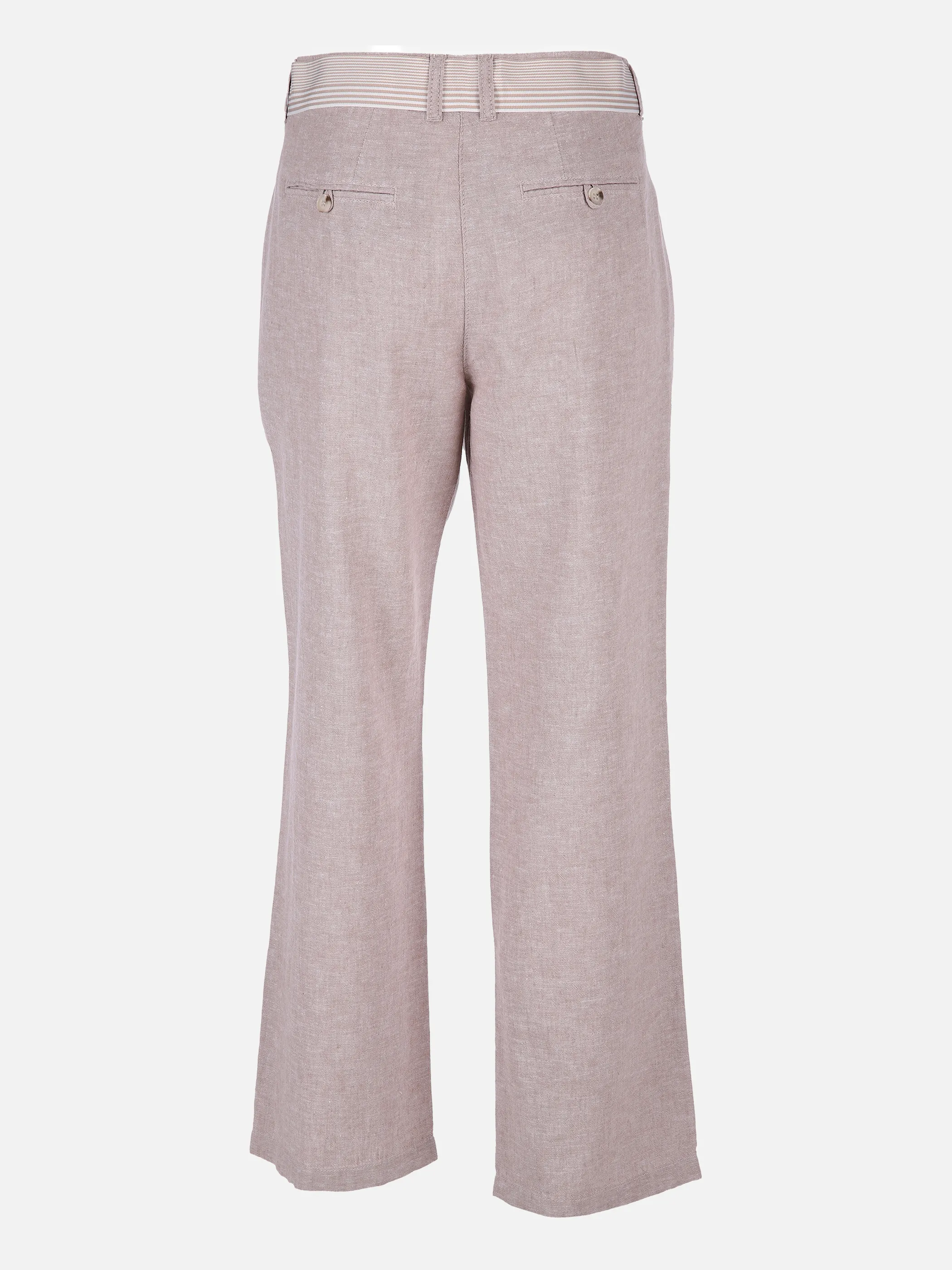 Lisa Tossa Da-Leinenhose m. Ripsgürtel Braun 833621 BEIGE 2