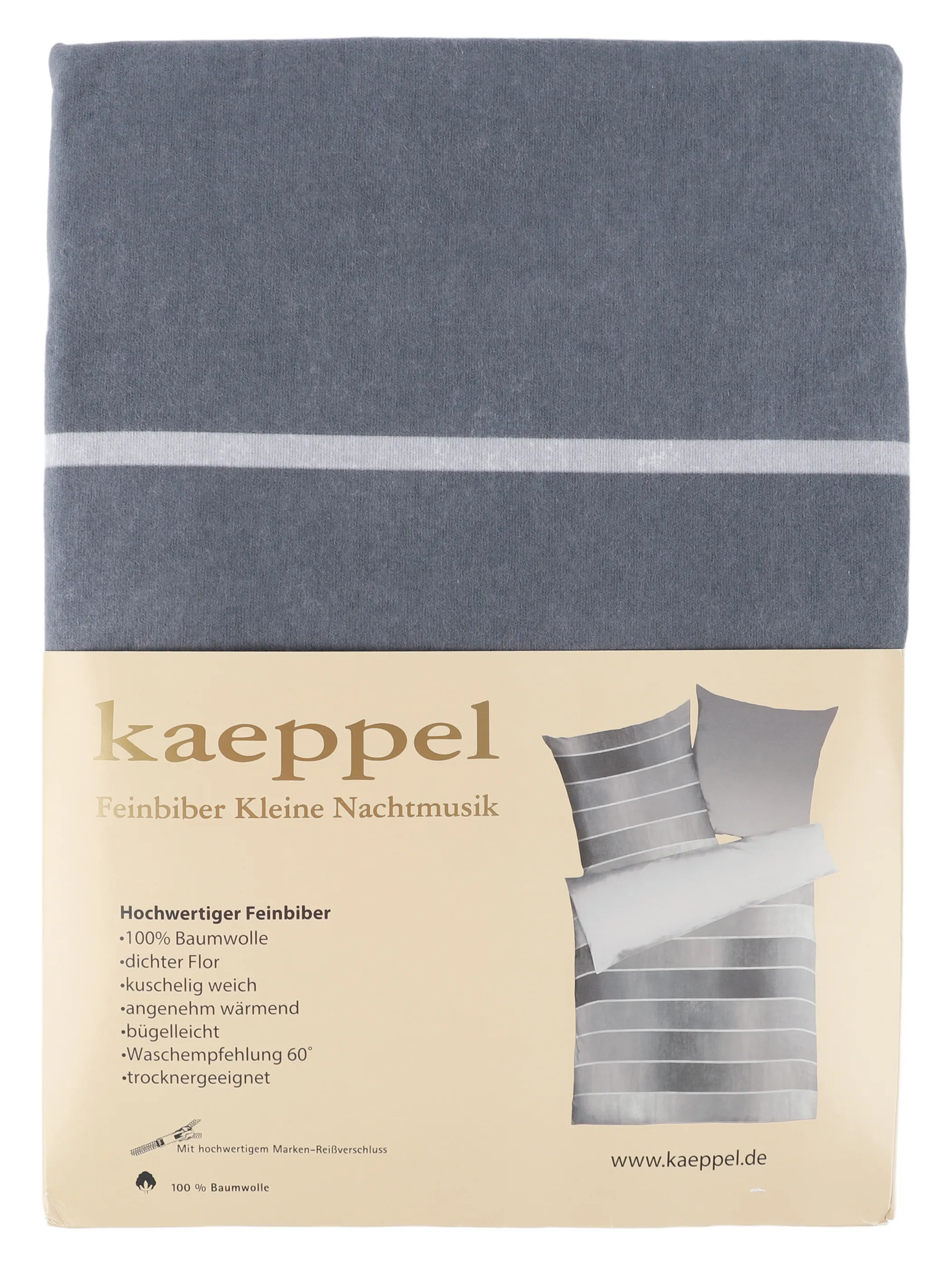 Kaeppel I Biberbettwäsche Timeless 135x2 Rot 918597 ZINN 2
