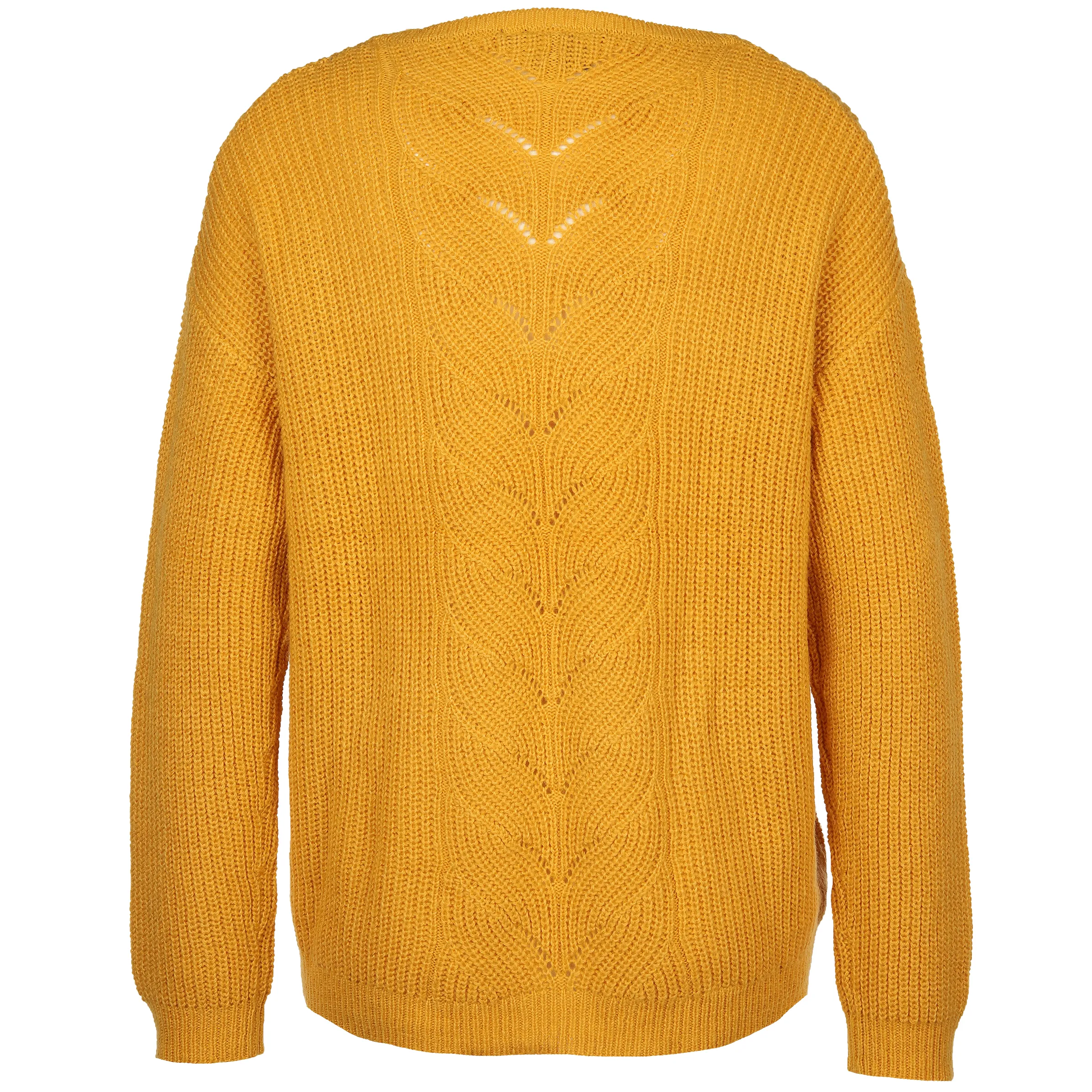 Lisa Tossa Da-Pullover m. Strukturstrick Gelb 881242 CURRY 2