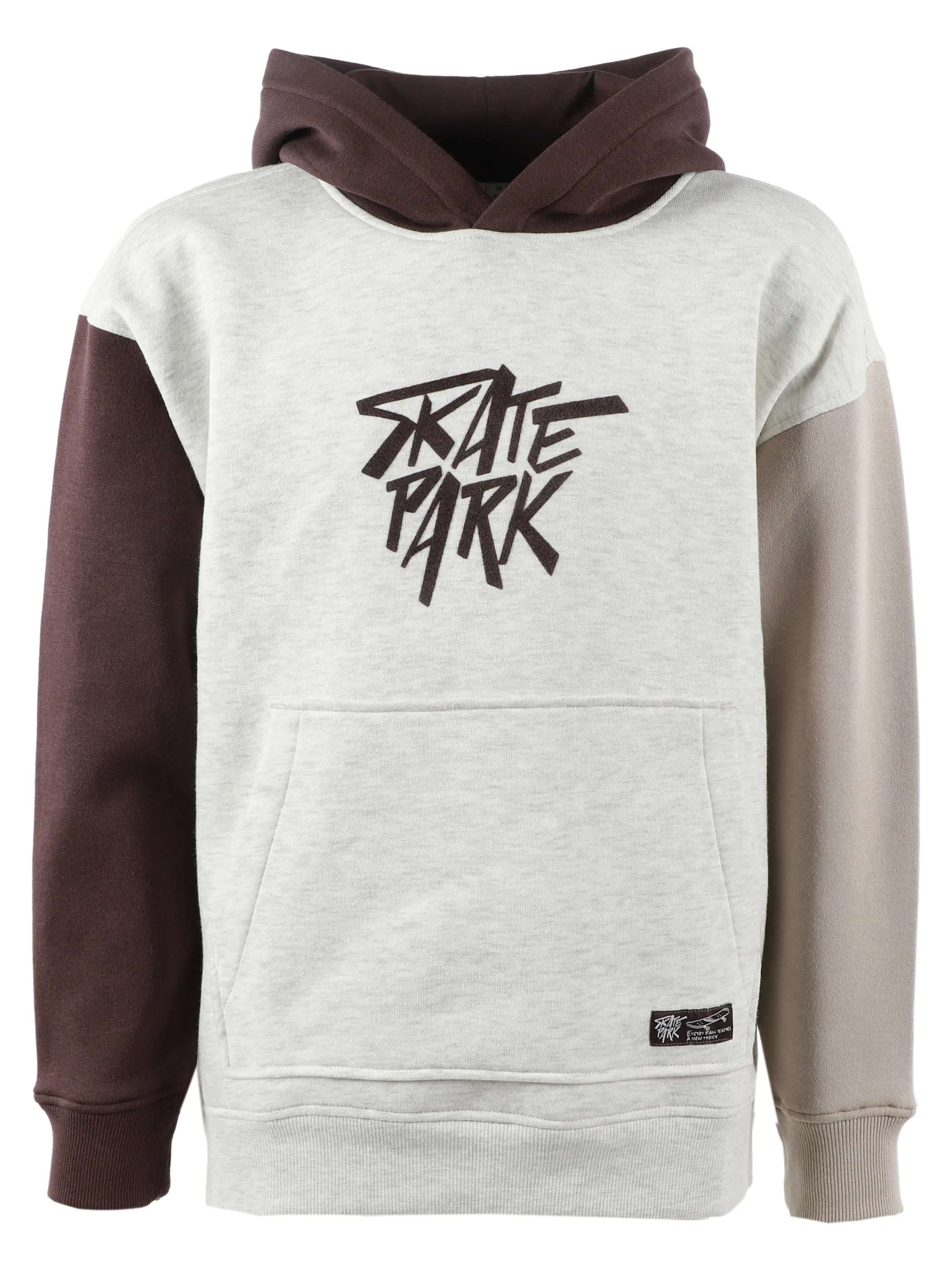 One Way JJ Sweatshirt weiß mit braun/schwarzen Ärmeln Weiß 930132 WEIß 1