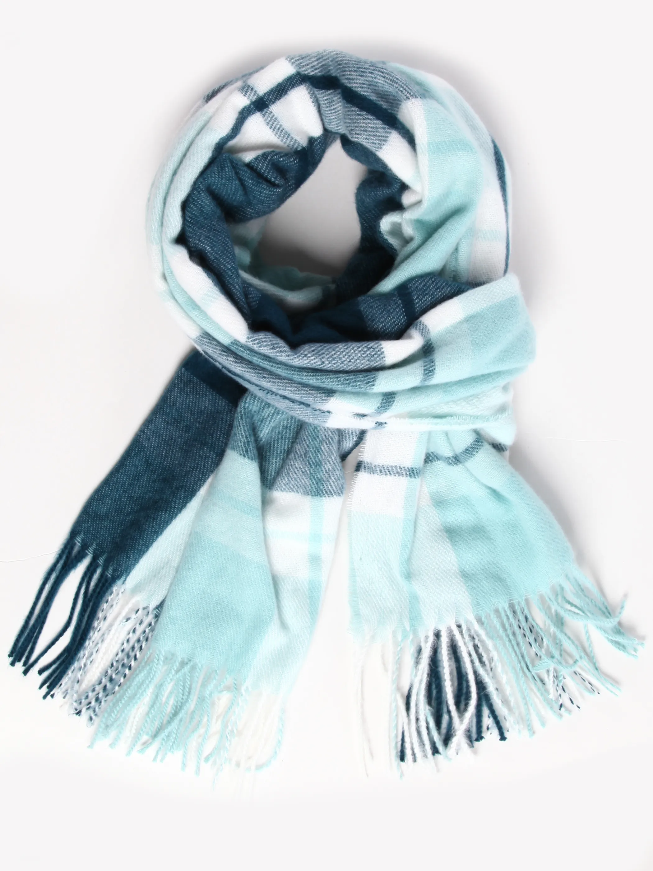 Sure Da-Karoschal m. Fransen Türkis 929415 AQUA 2