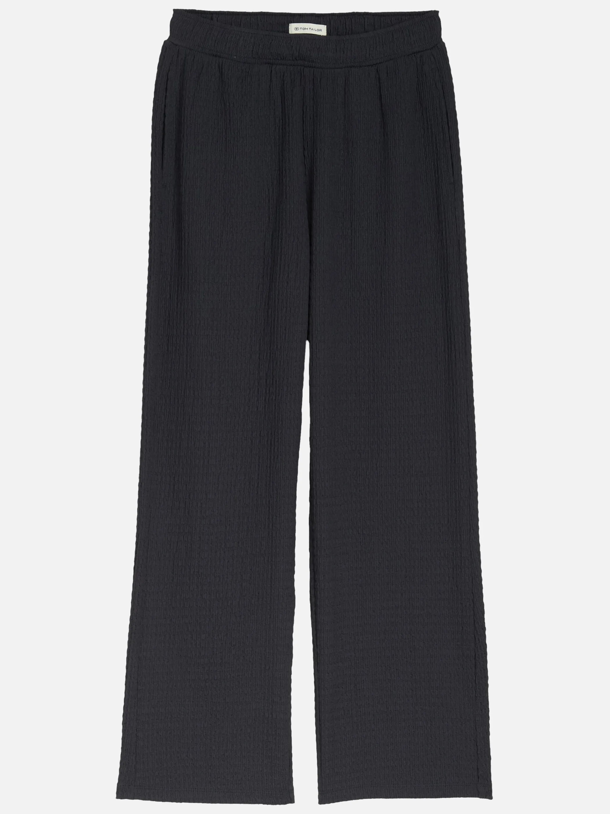 Tom Tailor 1050087 structured wide leg pants Grau 927824 29476 1