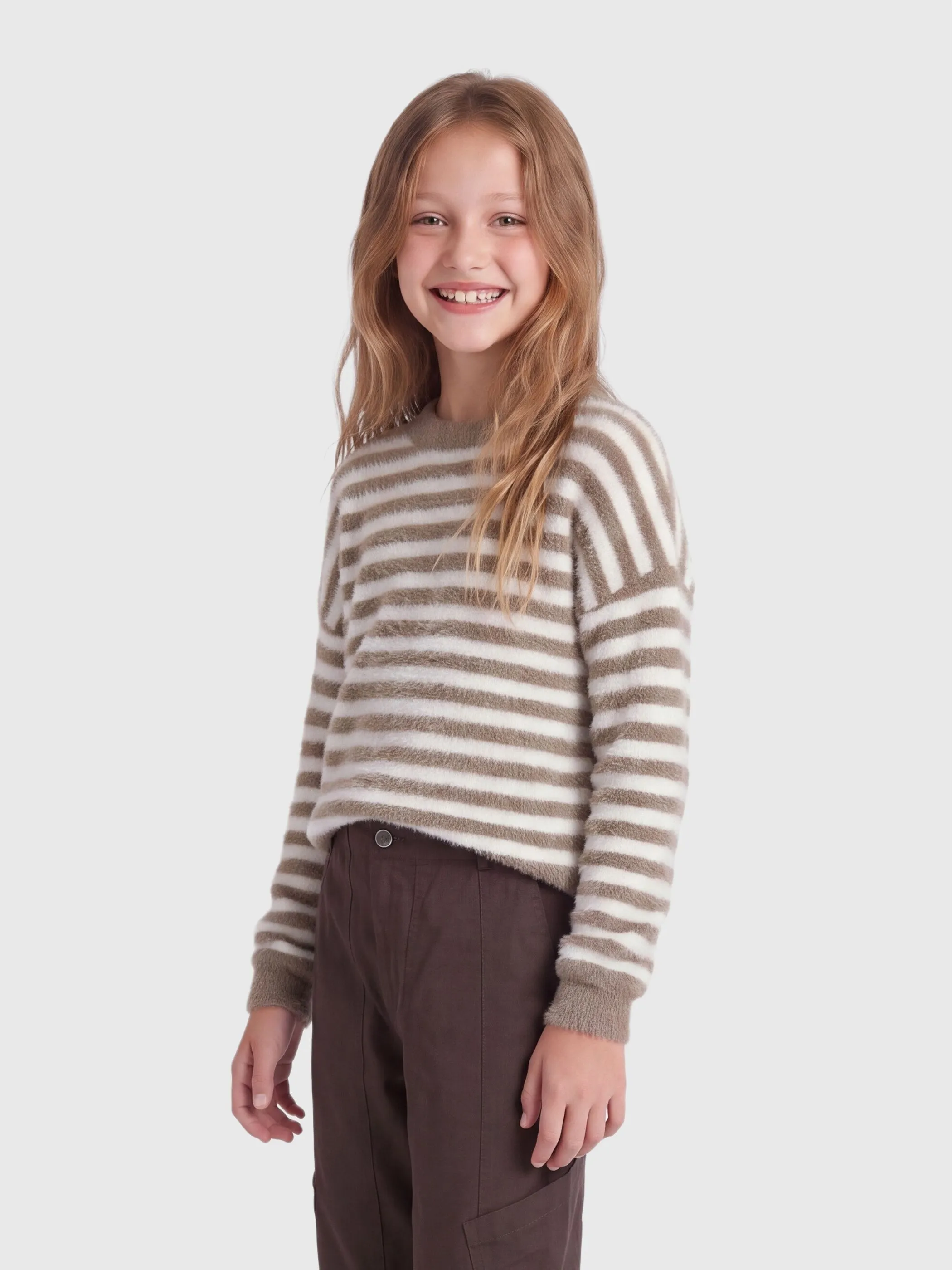 Kids Only 15306452 KOGNEWPIUMO L/S PULLOVER CP KNT Braun 880463 239935001 1