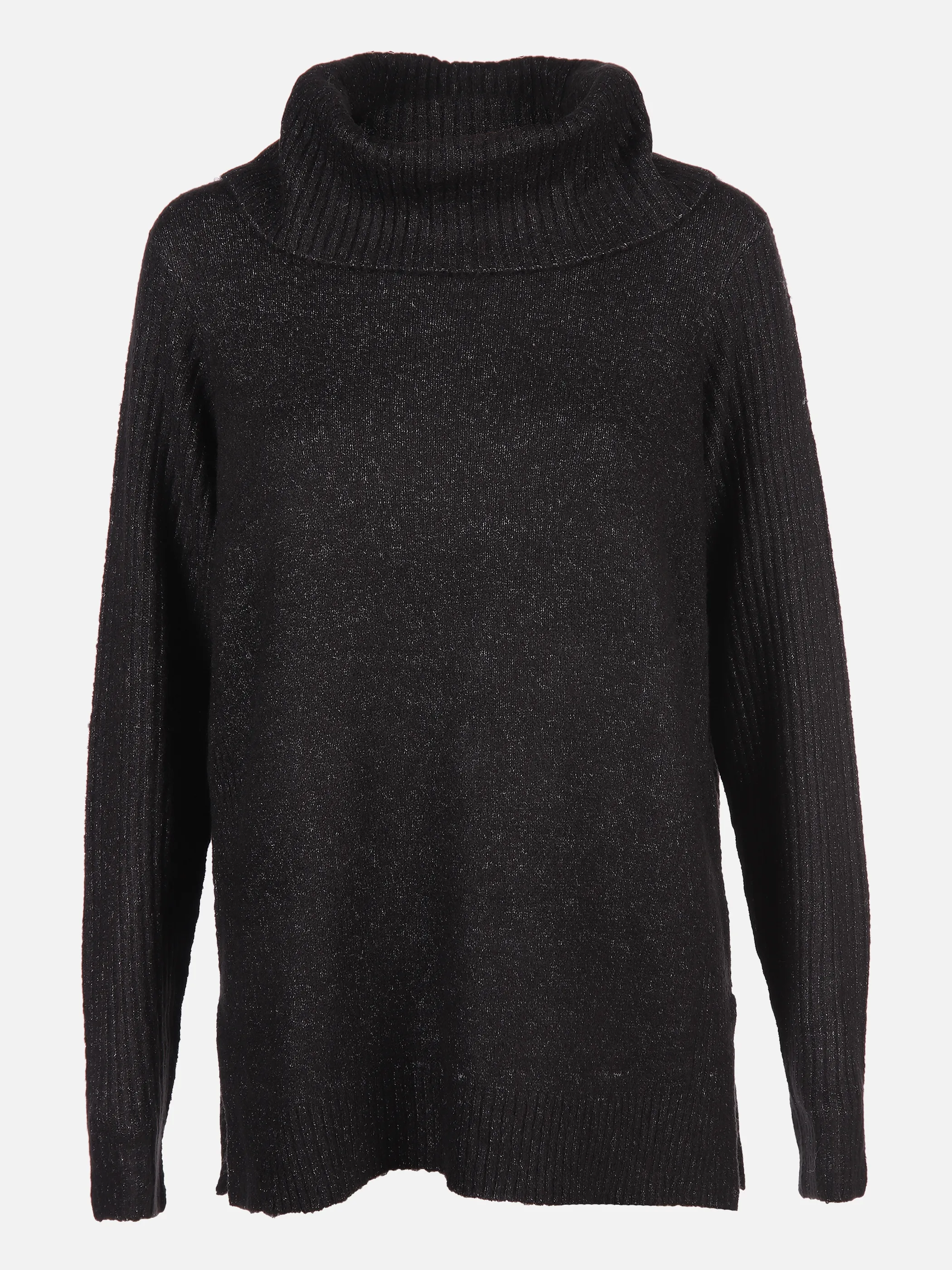 Stitch & Soul Da-Rollkragenpullover Rippende Schwarz 844749 BLACK MEL 1