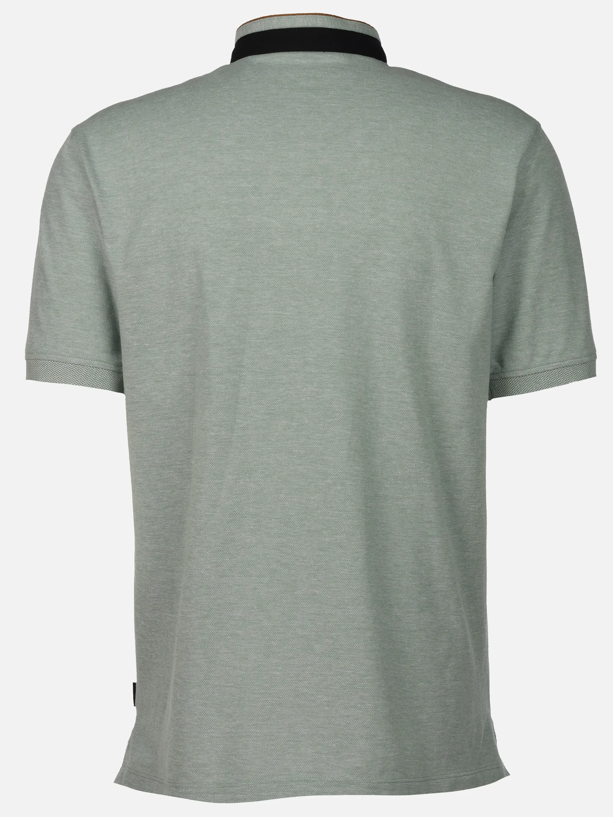 Jim Spencer He. Stehkragenshirt 1/2 Arm twisted Grün 906251 MINT TW 2