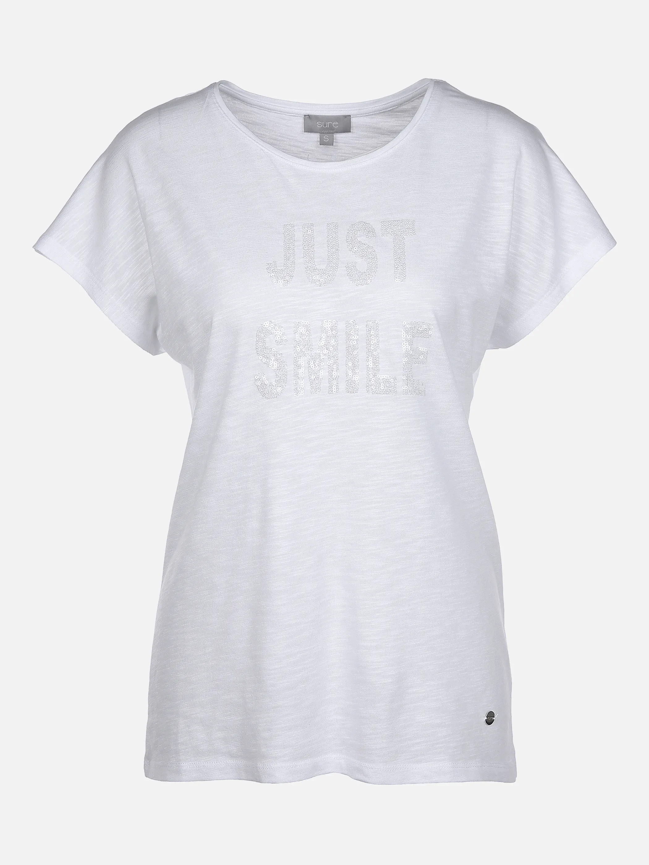 Sure Da-T-Shirt m.Pailettenstickere Weiß 867920 WEIß 1 Sure Da-T-Shirt m.Pailettenstickere Weiß 867920 WEIß 1