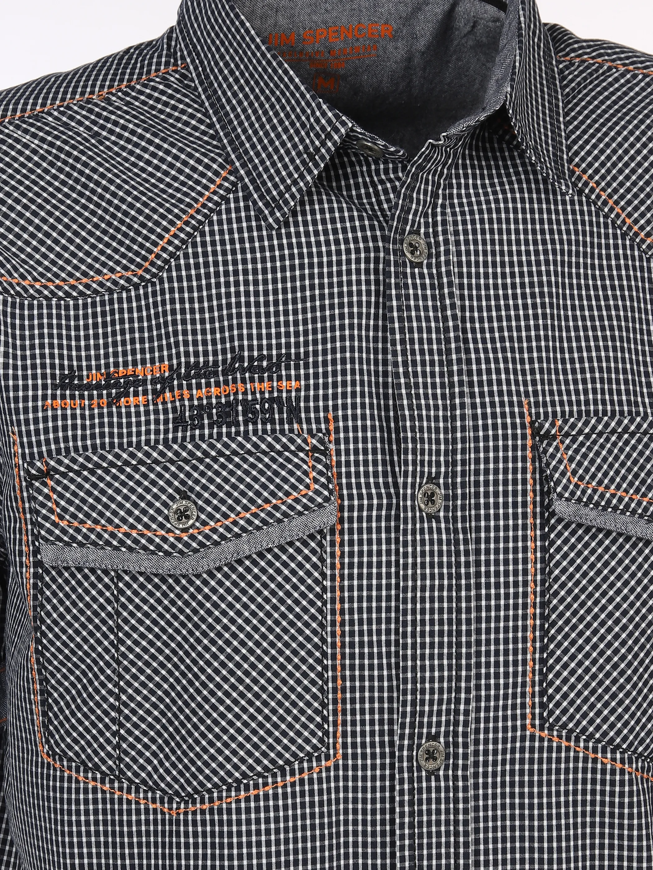 Jim Spencer He. Freizeithemd 1/2 Arm Stickerei Blau 894399 NAVY 3 Jim Spencer He. Freizeithemd 1/2 Arm Stickerei Blau 894399 NAVY 3