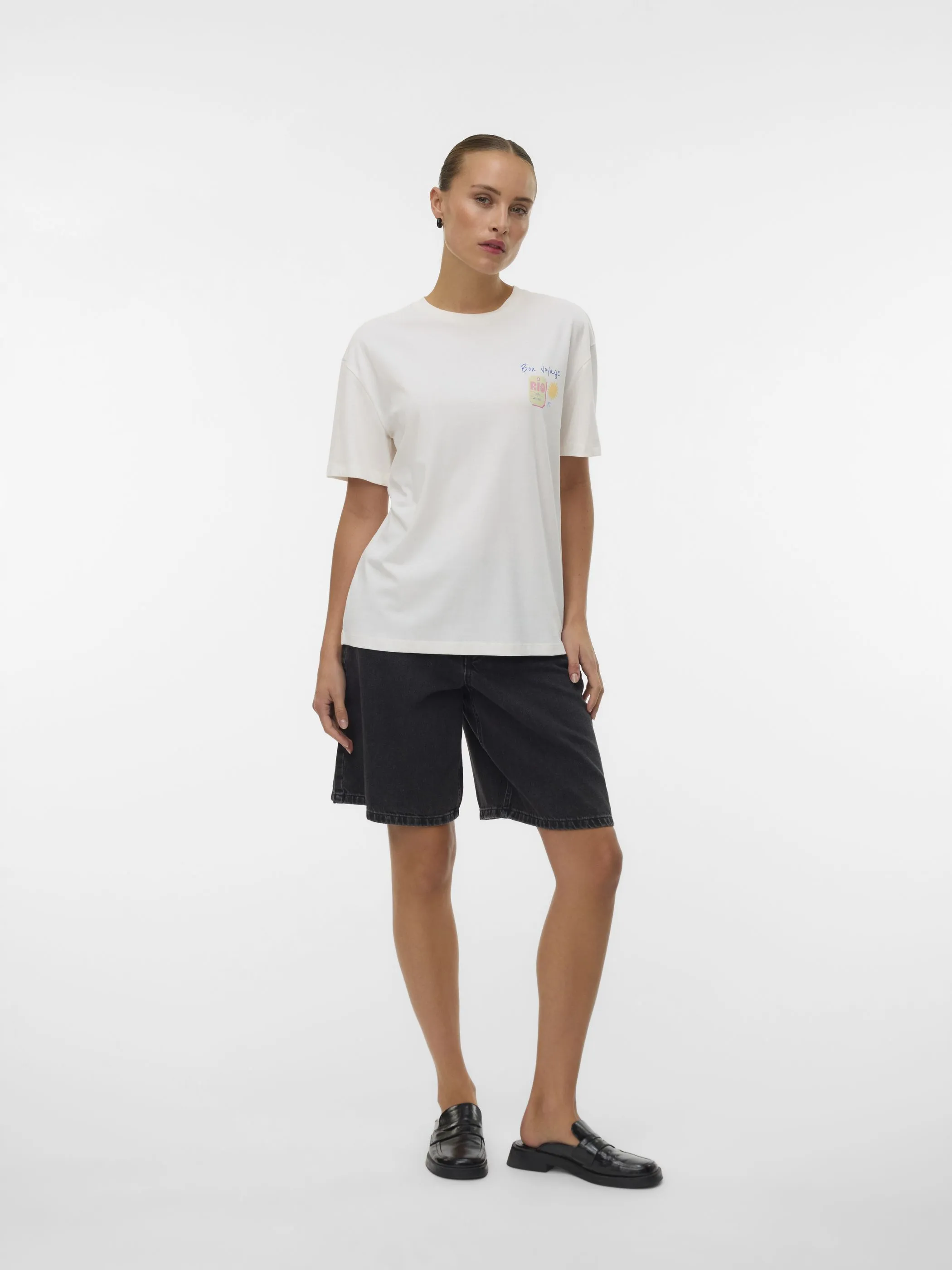 Vero Moda 10341998 VMNINNA MIA SS TOP BO Weiß 922279 175598001 1