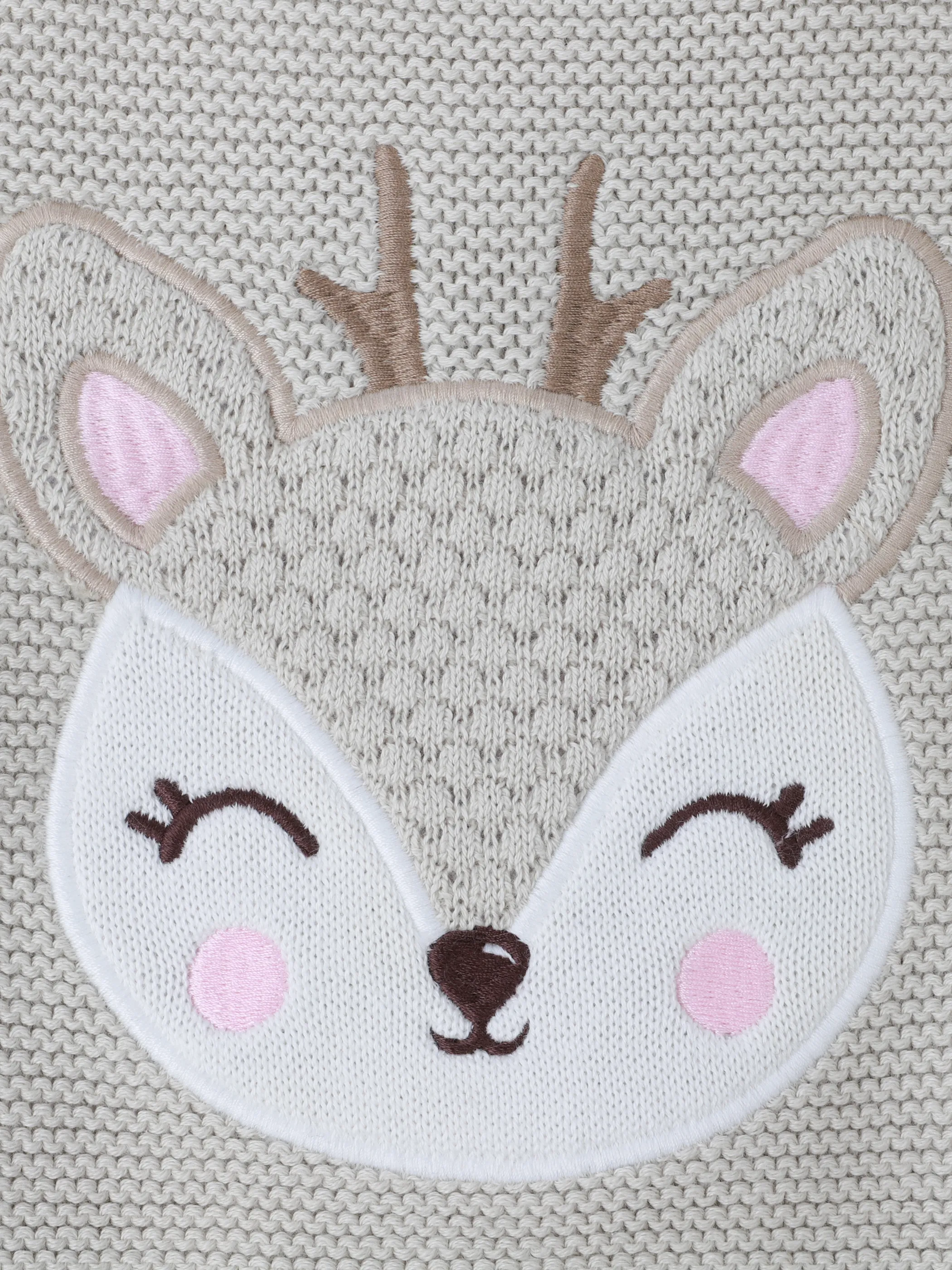 Bubble Gum BM Pullover mit Reh Frontprint in beige Beige 930666 BEIGE 3