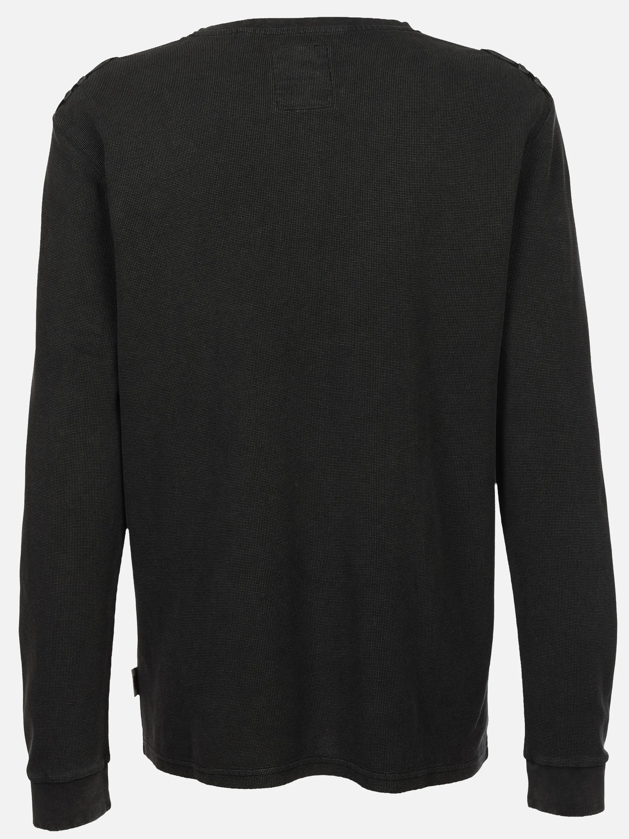 Southern Territory He. Henleyshirt 1/1 Arm waffle Schwarz 929629 BLACK 2