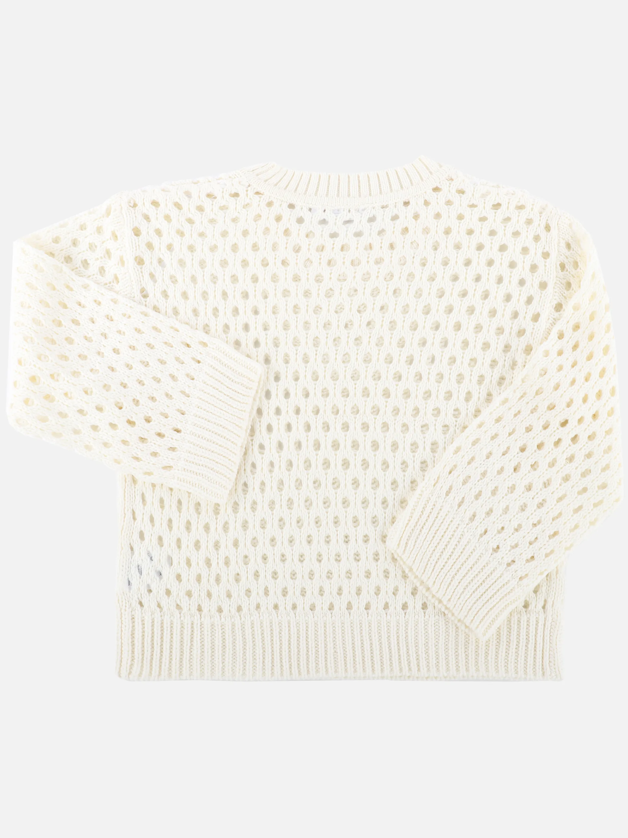 Stop + Go JM Pullover mit Lochmuster in weiß Weiß 890070 WEIß 2