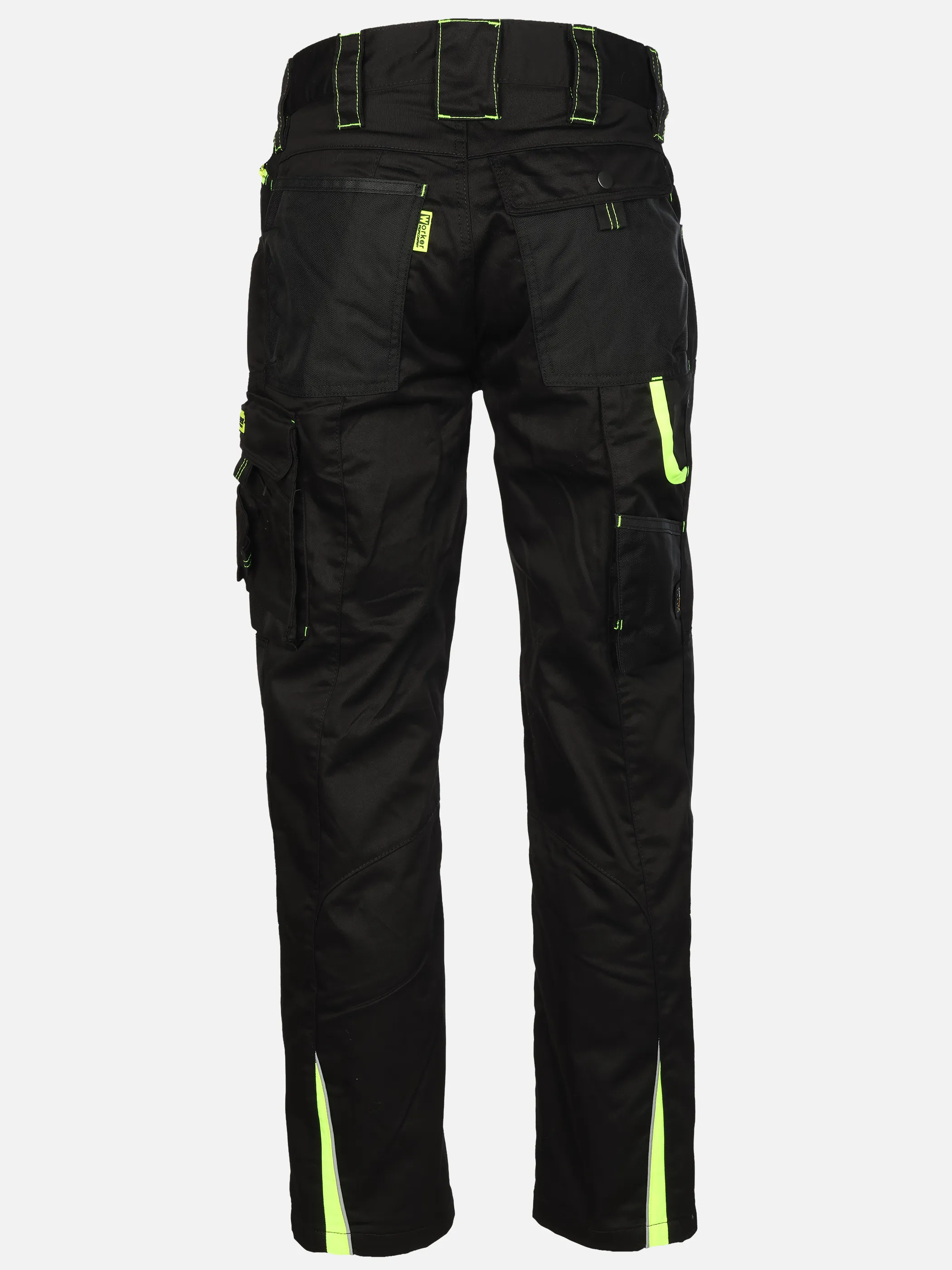 Worker He. Arbeitshose Neon Schwarz 929610 BL N YELLO 2
