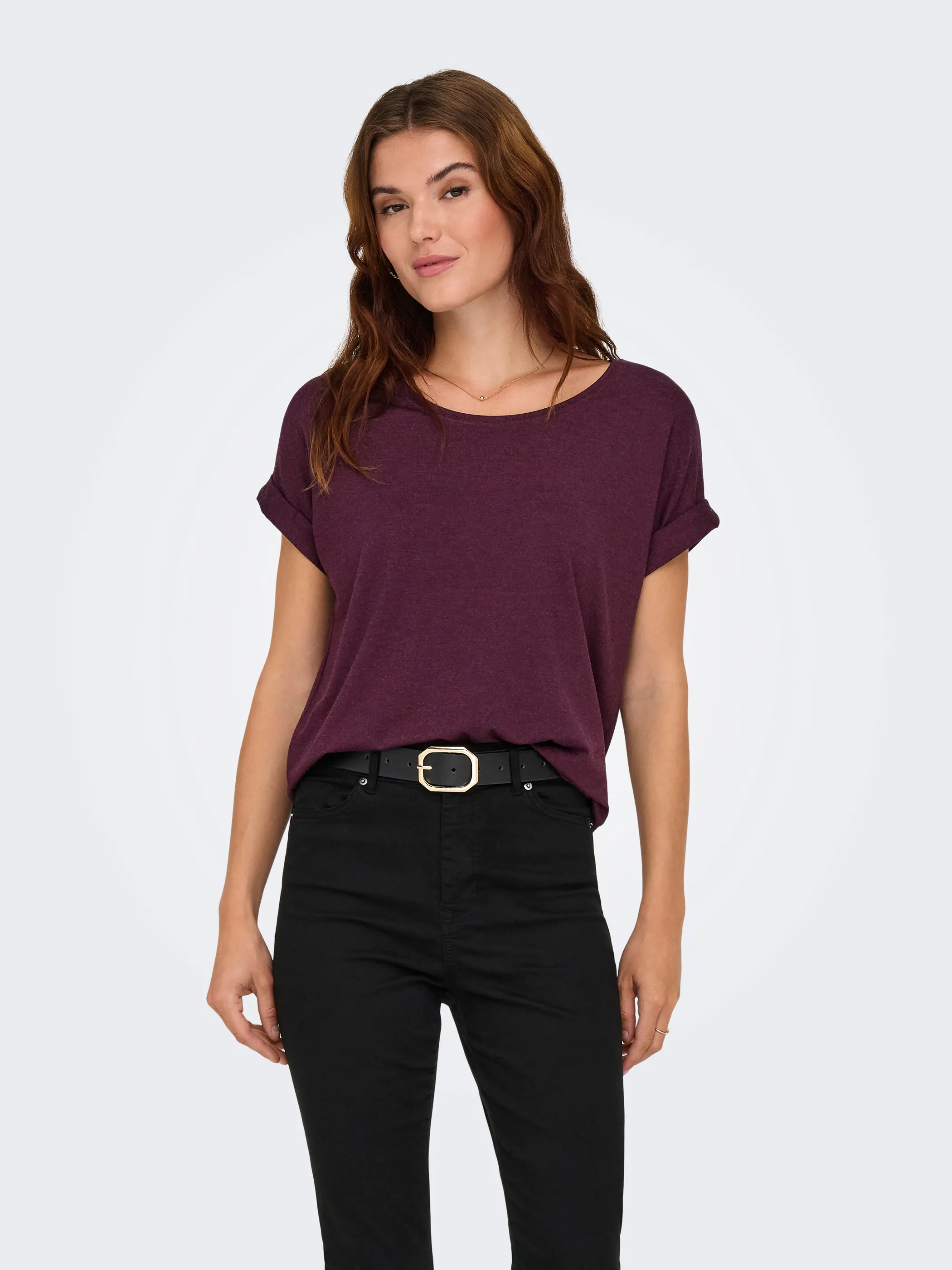 Only 15106662 ONLMOSTER S/S O-NECK Rot 820598 188839 1