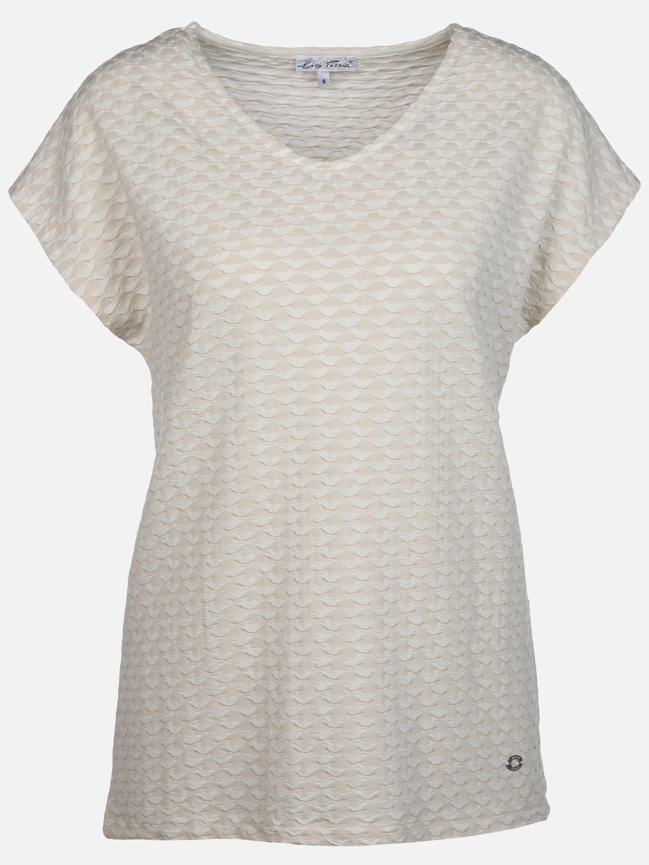 Lisa Tossa Da-Jacquard-Shirt Weiß 893420 KITT/OFFWH 1