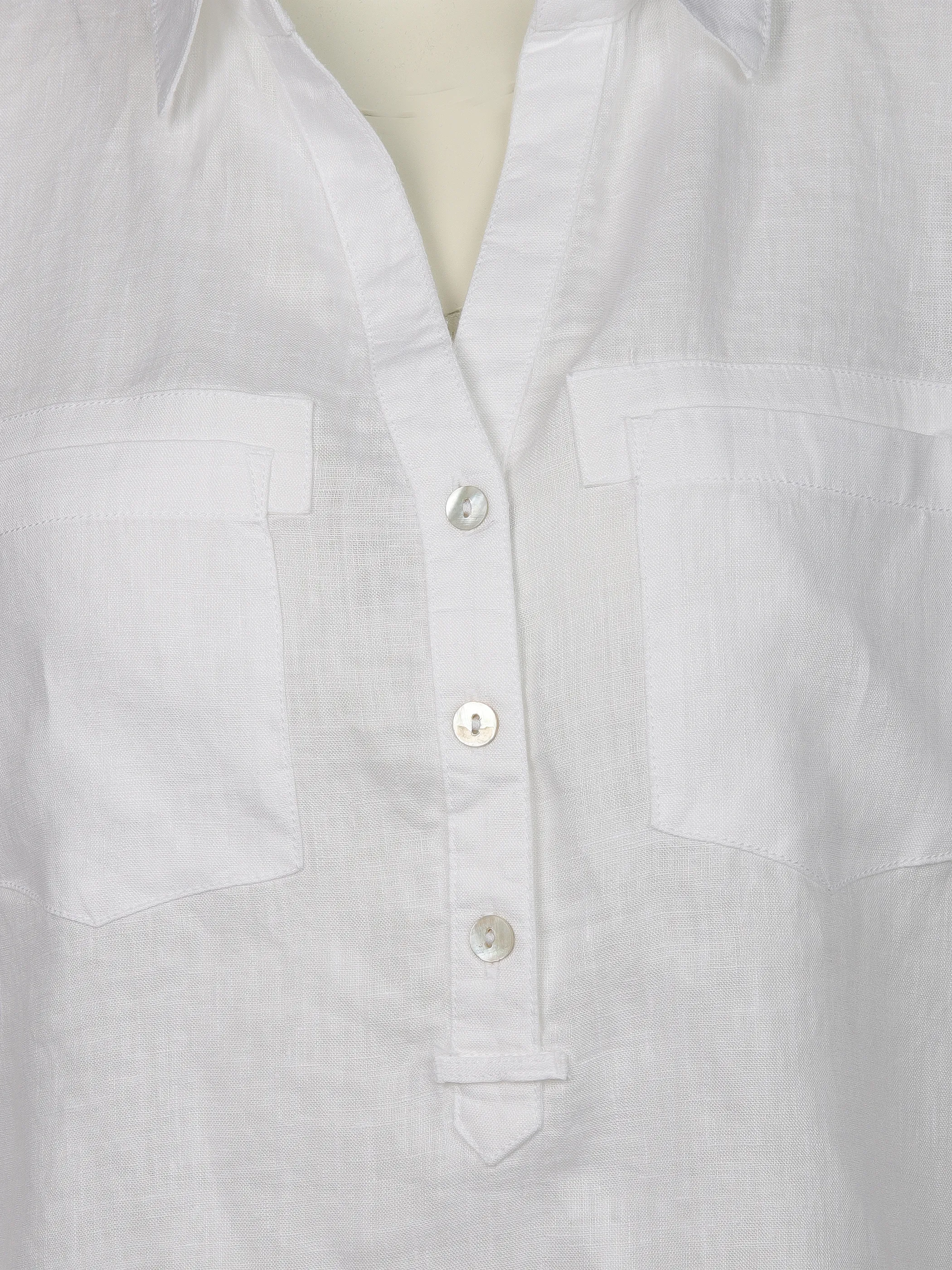 Lisa Tossa Da-Bluse aus Leinen Weiß 905719 WEIß 3