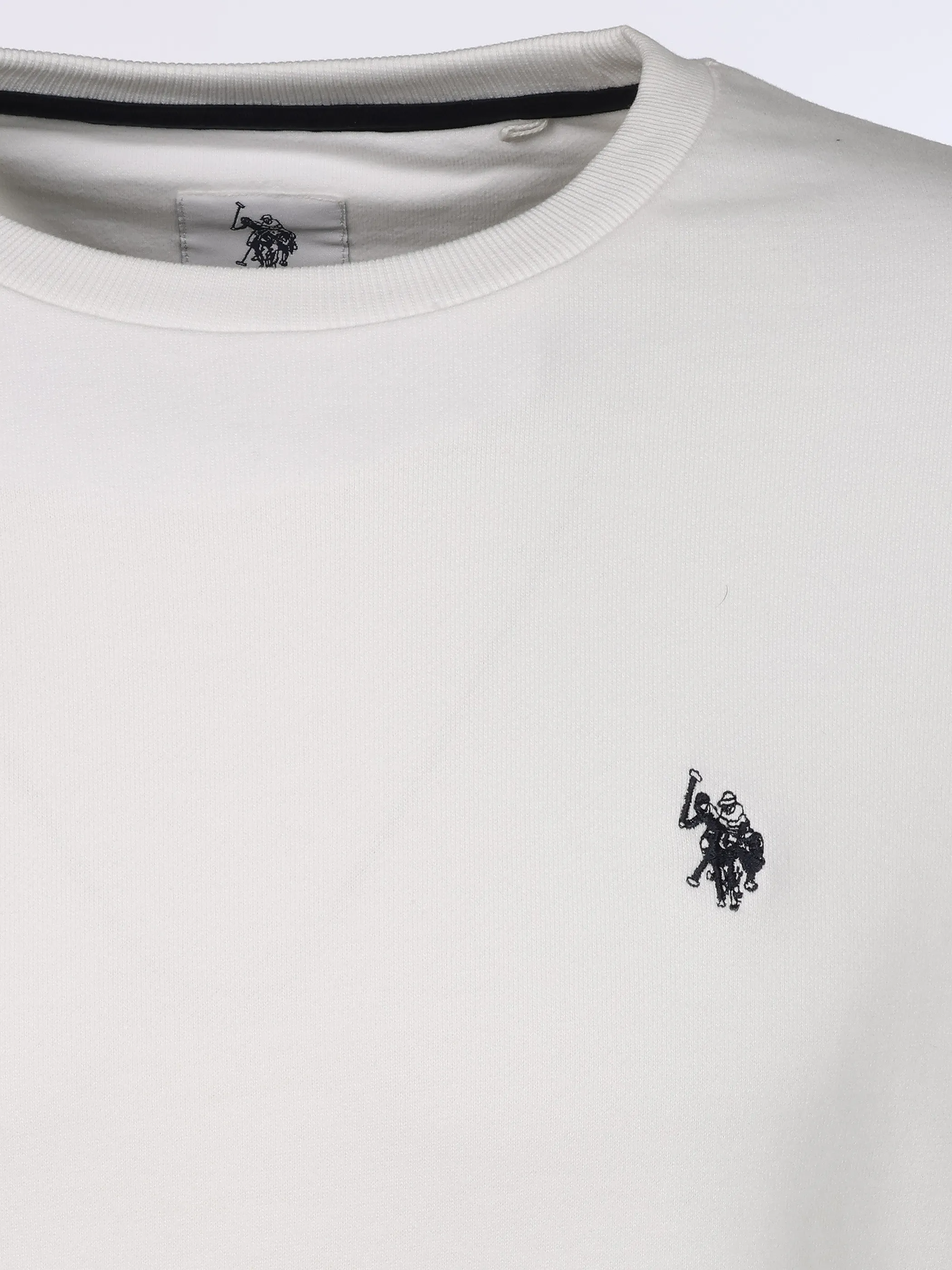 U.S. Polo Assn. Sweatshirt Rundhals Weiß 924290 WHITE 3