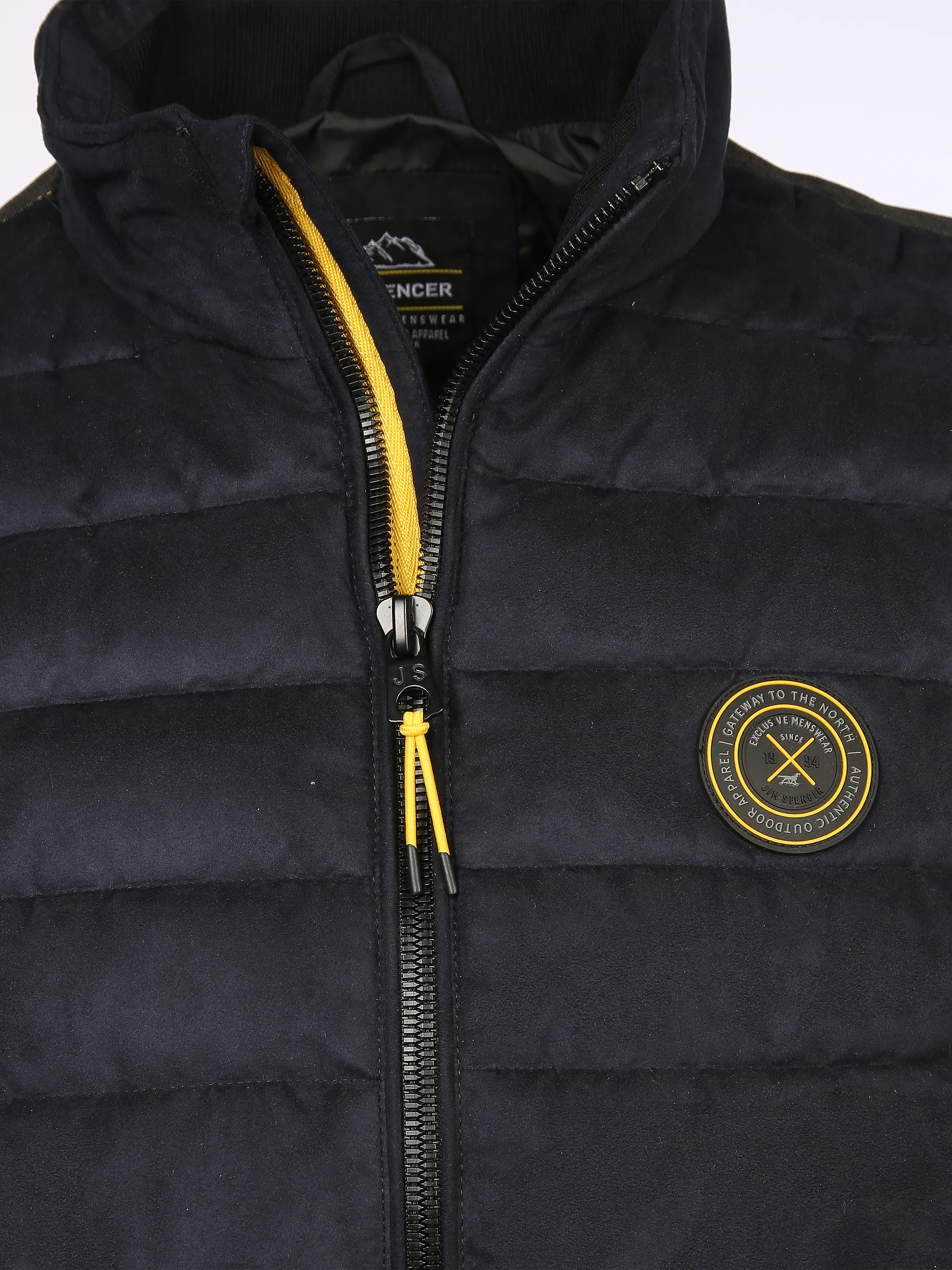 Jim Spencer He. Velour-Steppweste Blau 911966 NAVY 3