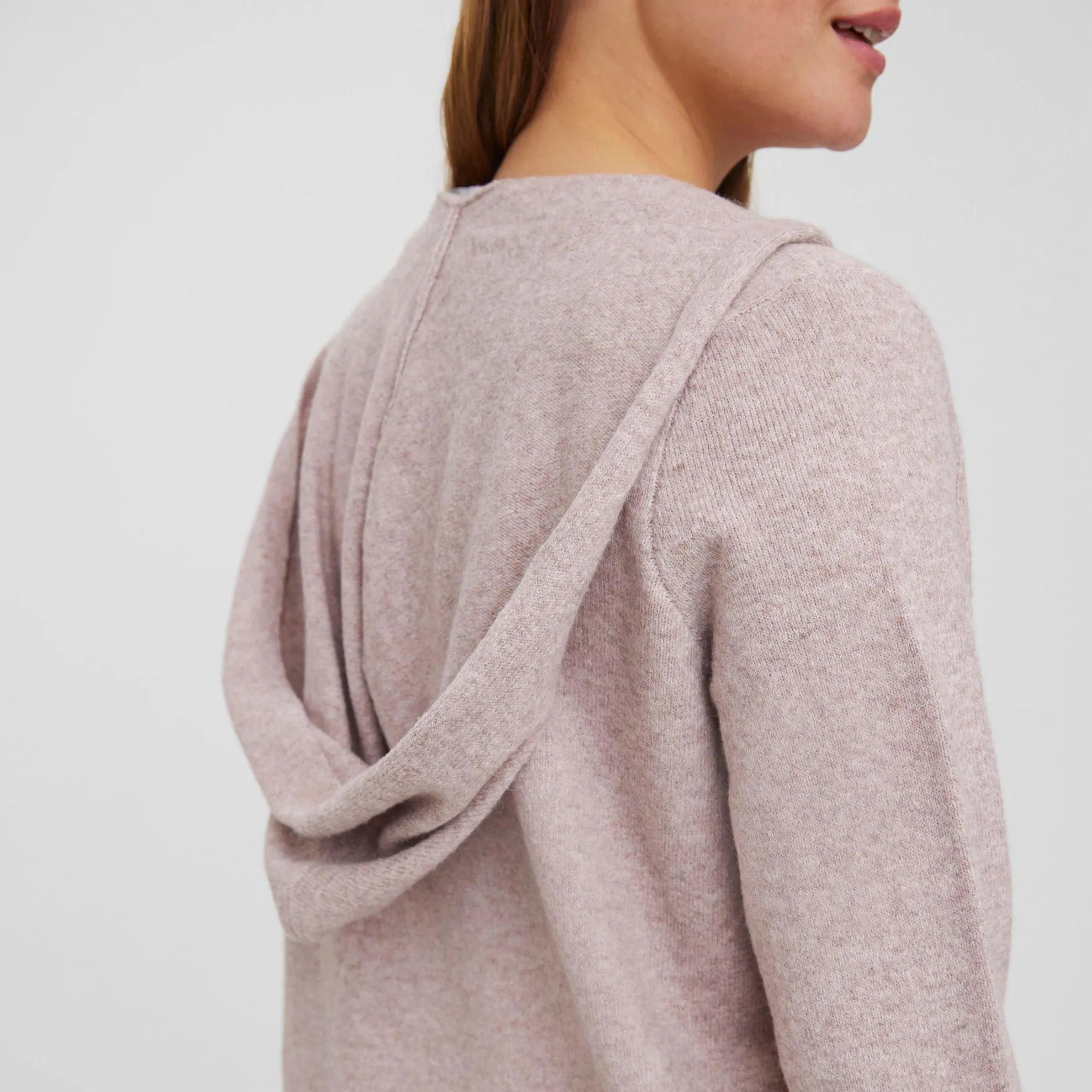 Vero Moda 10235948 VMDOFFY LS OPEN HOOD Rosa 837728 223815001 3