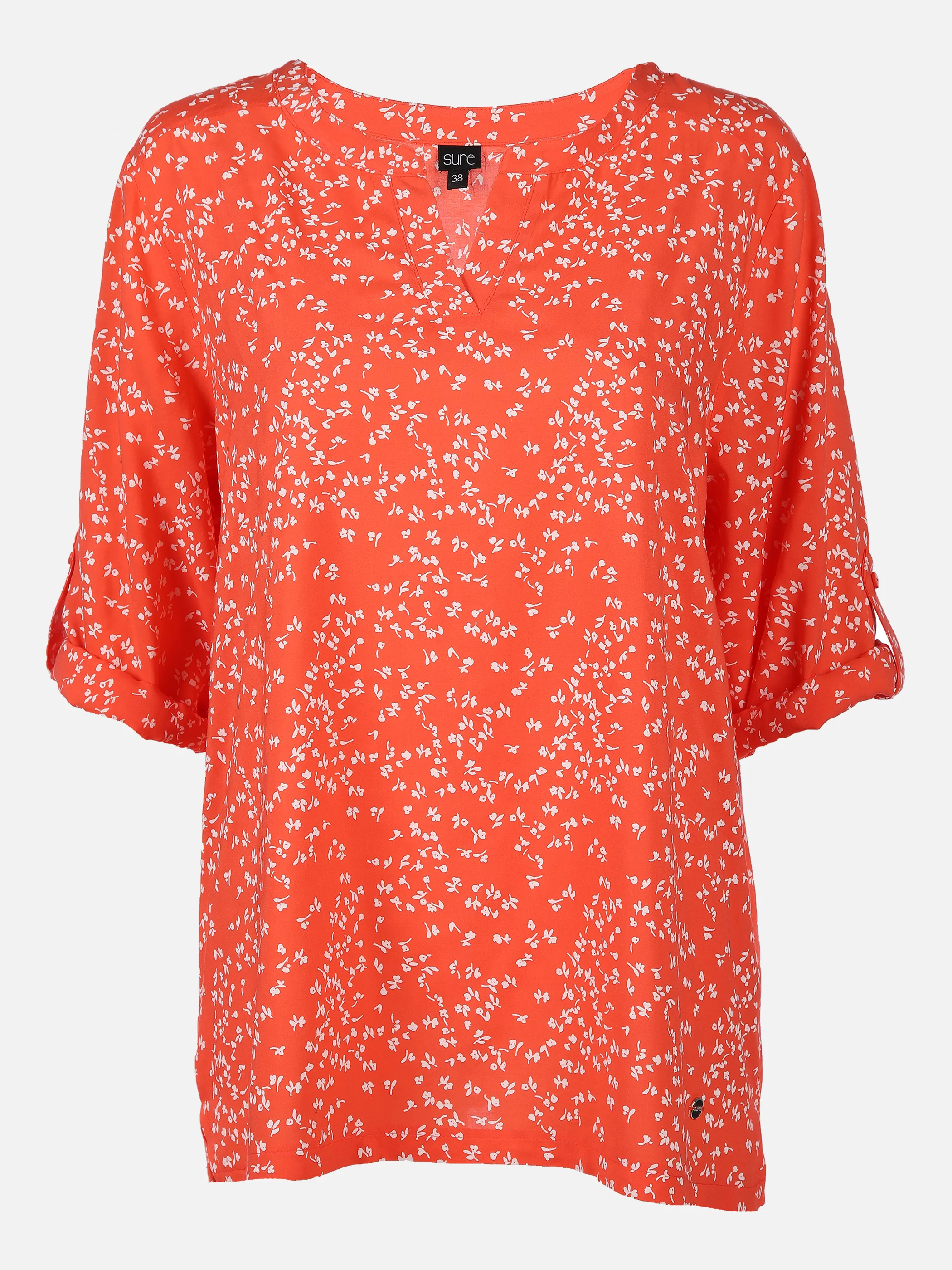 Sure Da-Viskoseprintbluse 3/4 Arm Rot 838914 LACHS GEM. 1 Sure Da-Viskoseprintbluse 3/4 Arm Rot 838914 LACHS GEM. 1