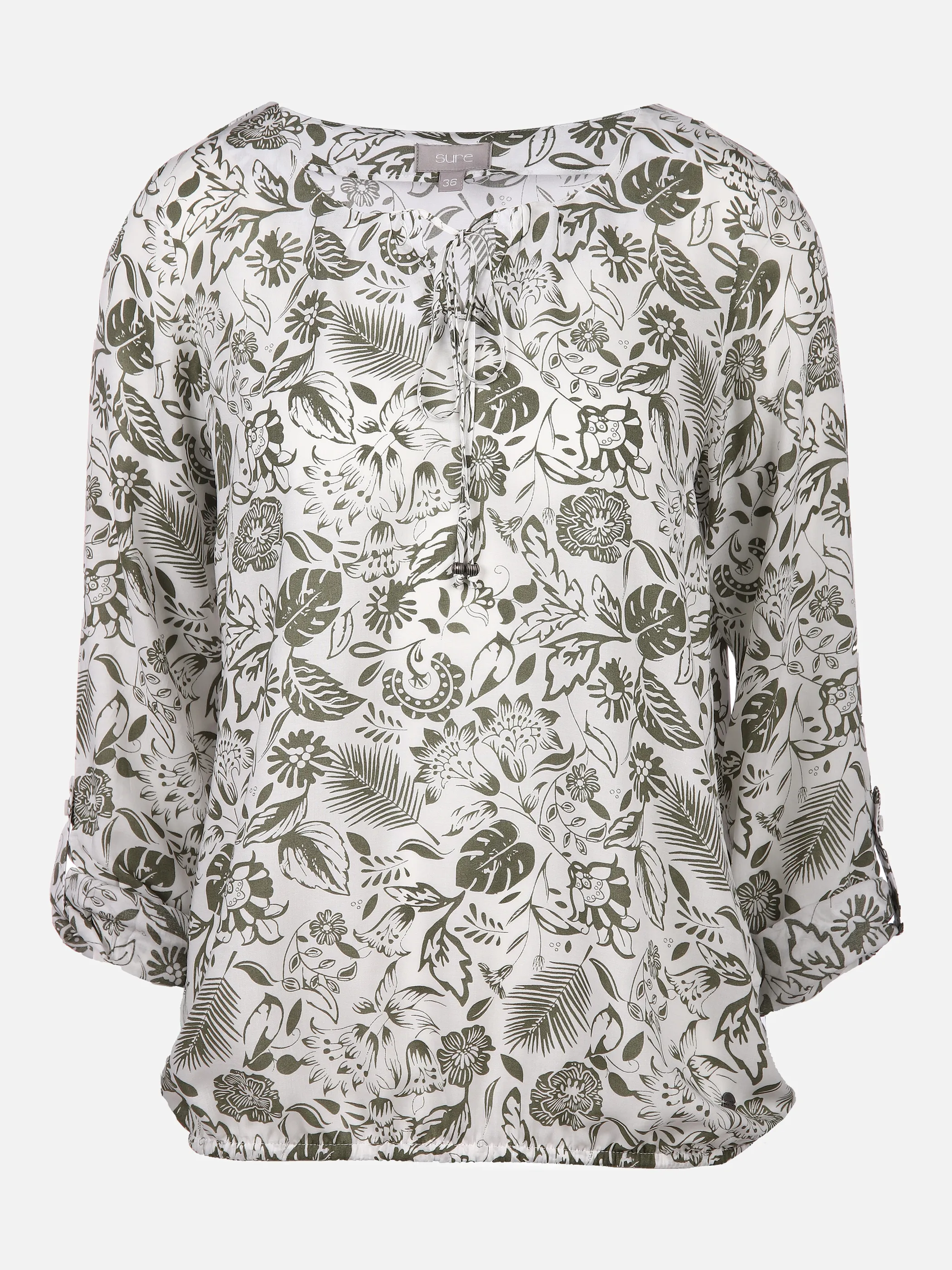 Sure Da-Bluse 3/4 Arm Weiß 853281 OFFWHTE/OL 1