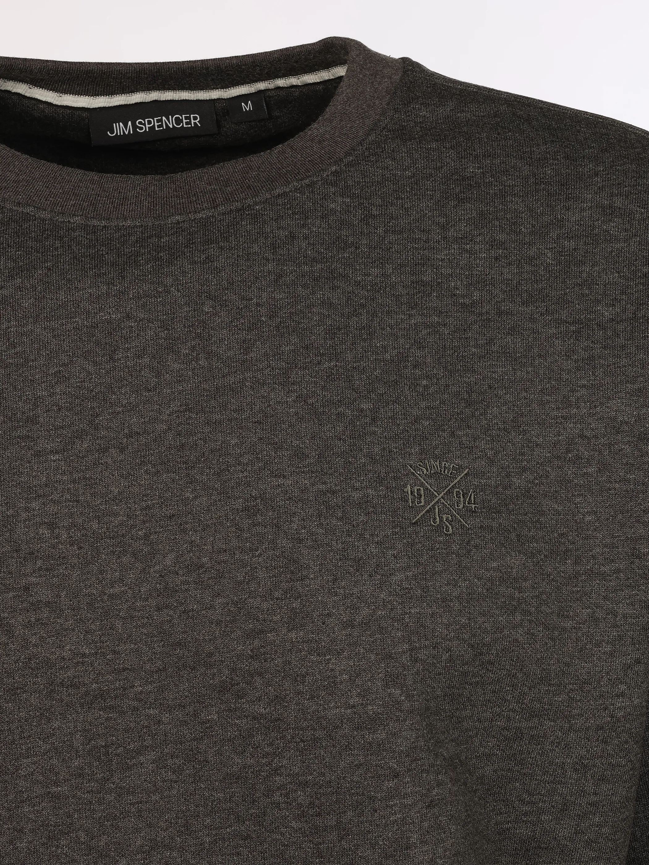 Jim Spencer He. Sweatshirt uni seasonal Grau 919313 ANTHRAZIT 3