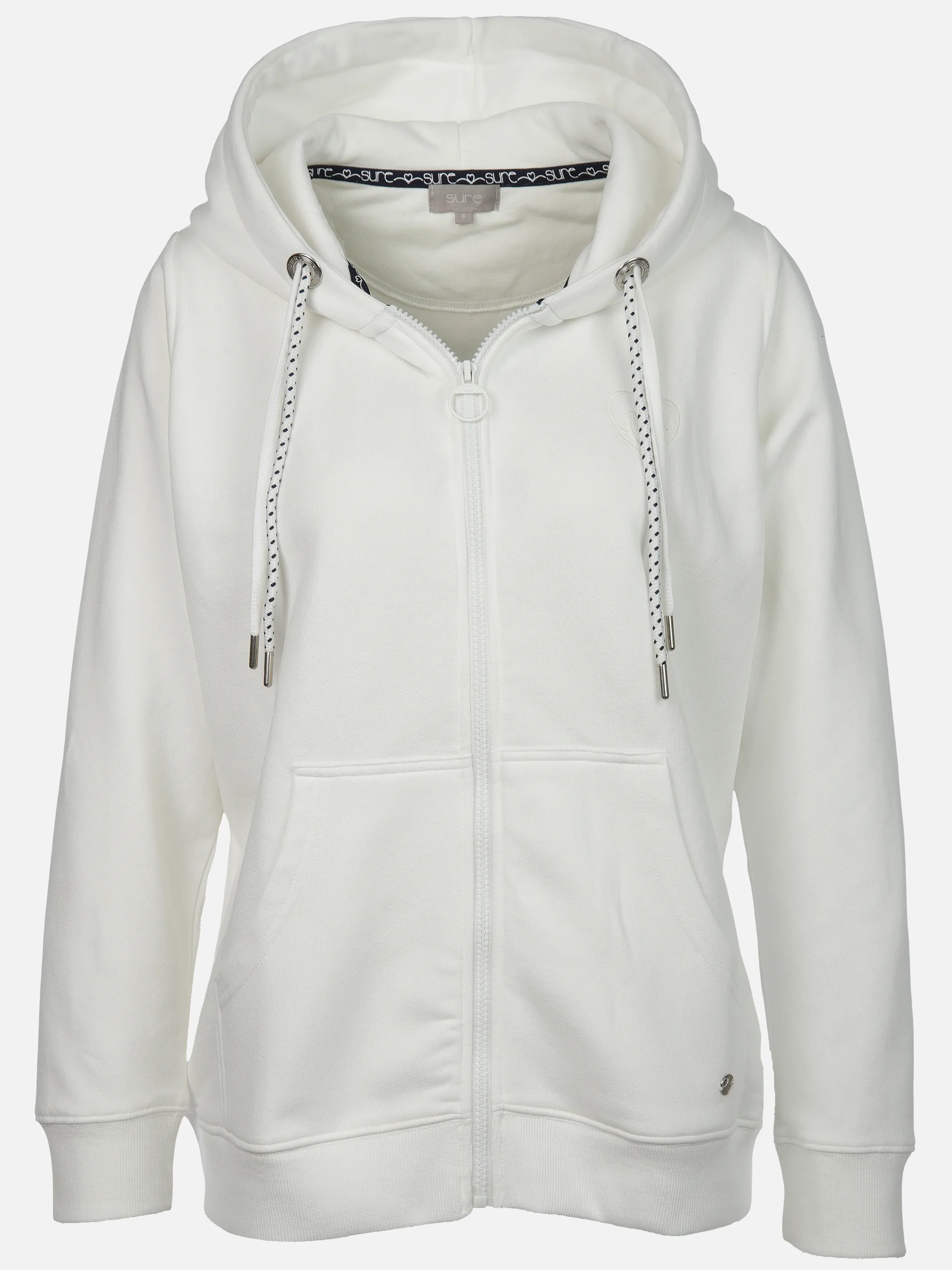 Sure Da-Sweat-Cardigan m. Kapuze Weiß 905918 CLOUD 1 Sure Da-Sweat-Cardigan m. Kapuze Weiß 905918 CLOUD 1
