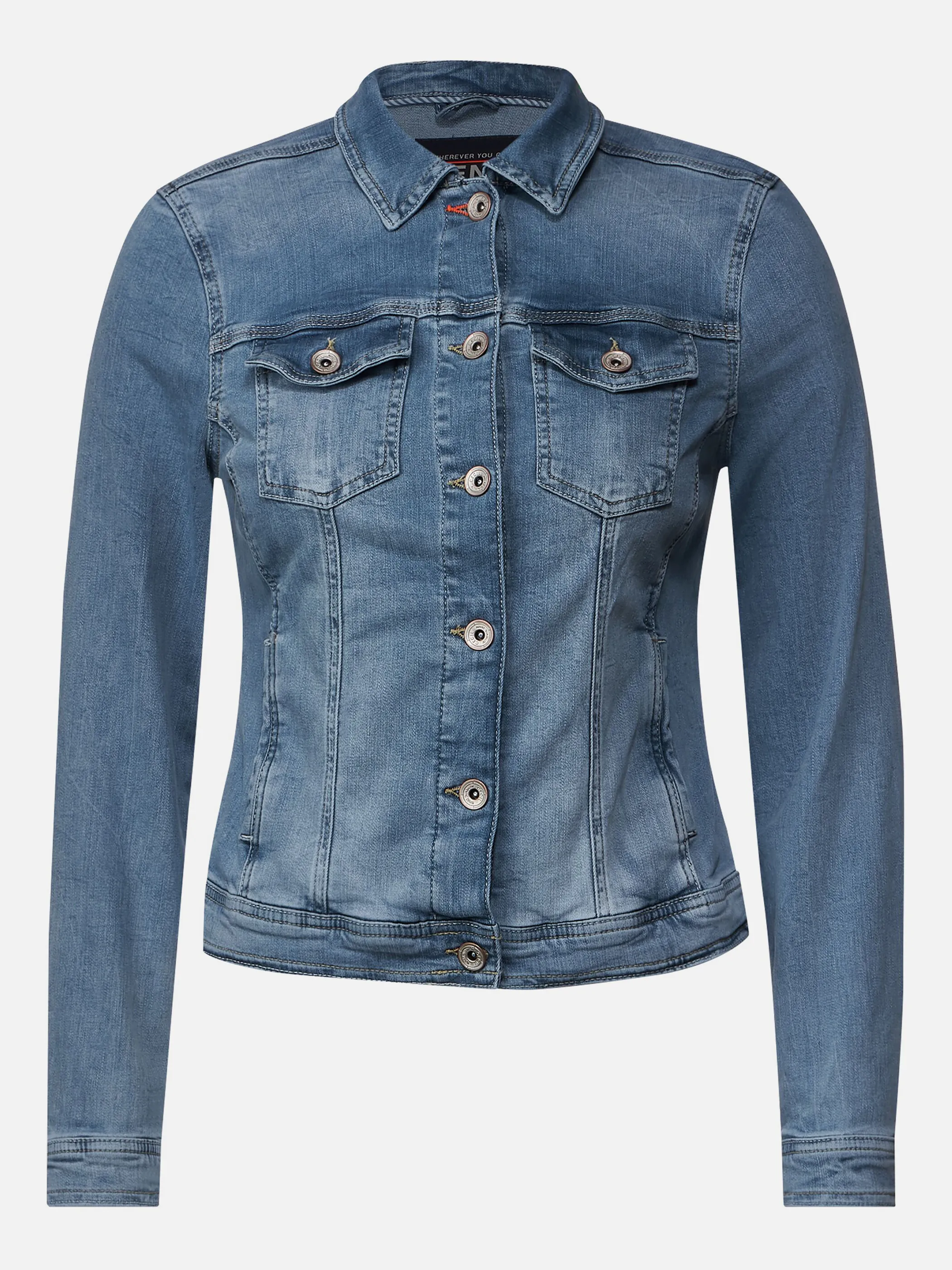 Cecil B211838 Style NOS Denim Jacket Light B Blau 877265 10349 1