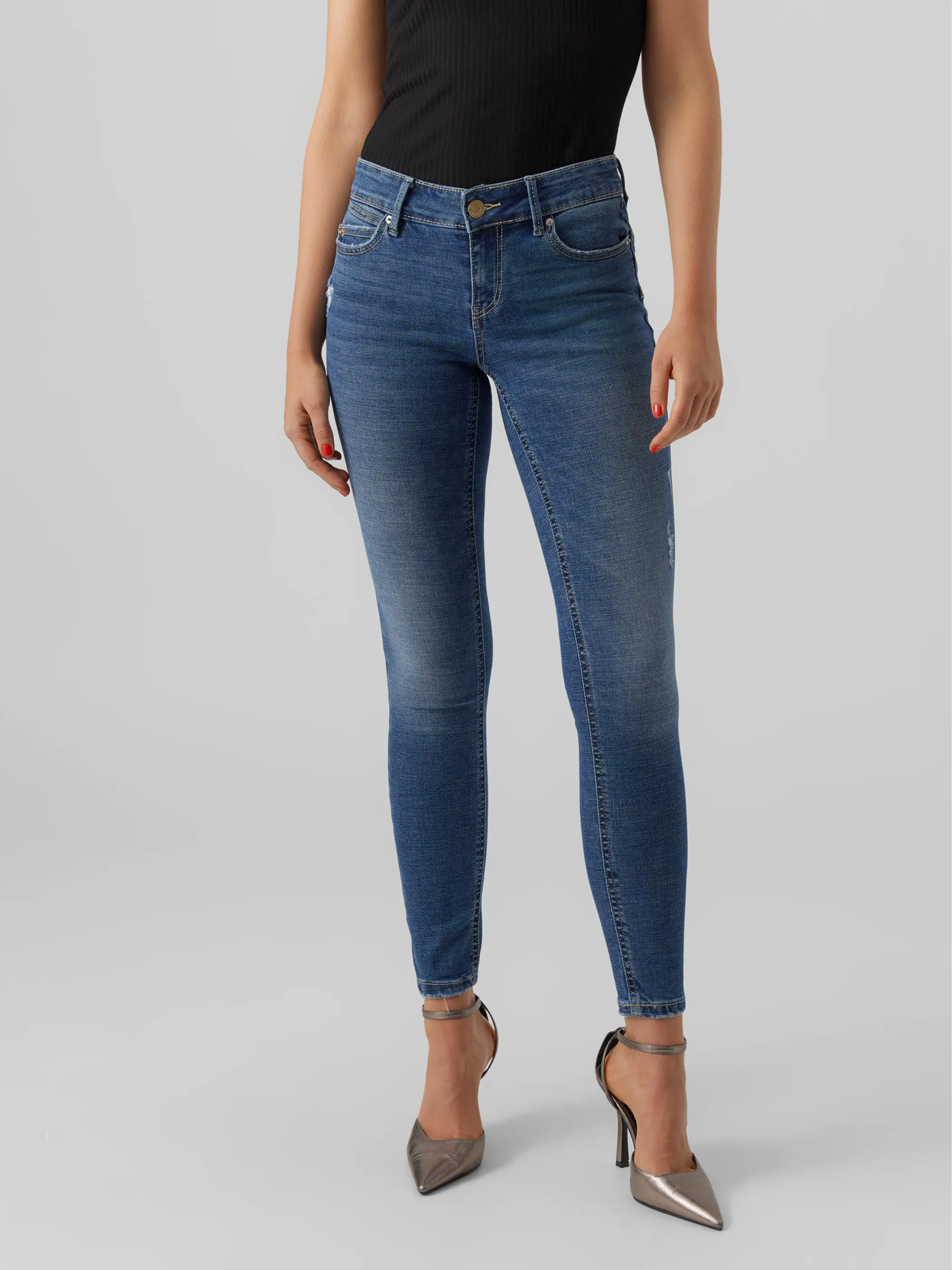 Vero Moda 10279952 VMROBYN LR SKINNY PUS Blau 873842 178001 3 Vero Moda 10279952 VMROBYN LR SKINNY PUS Blau 873842 178001 3