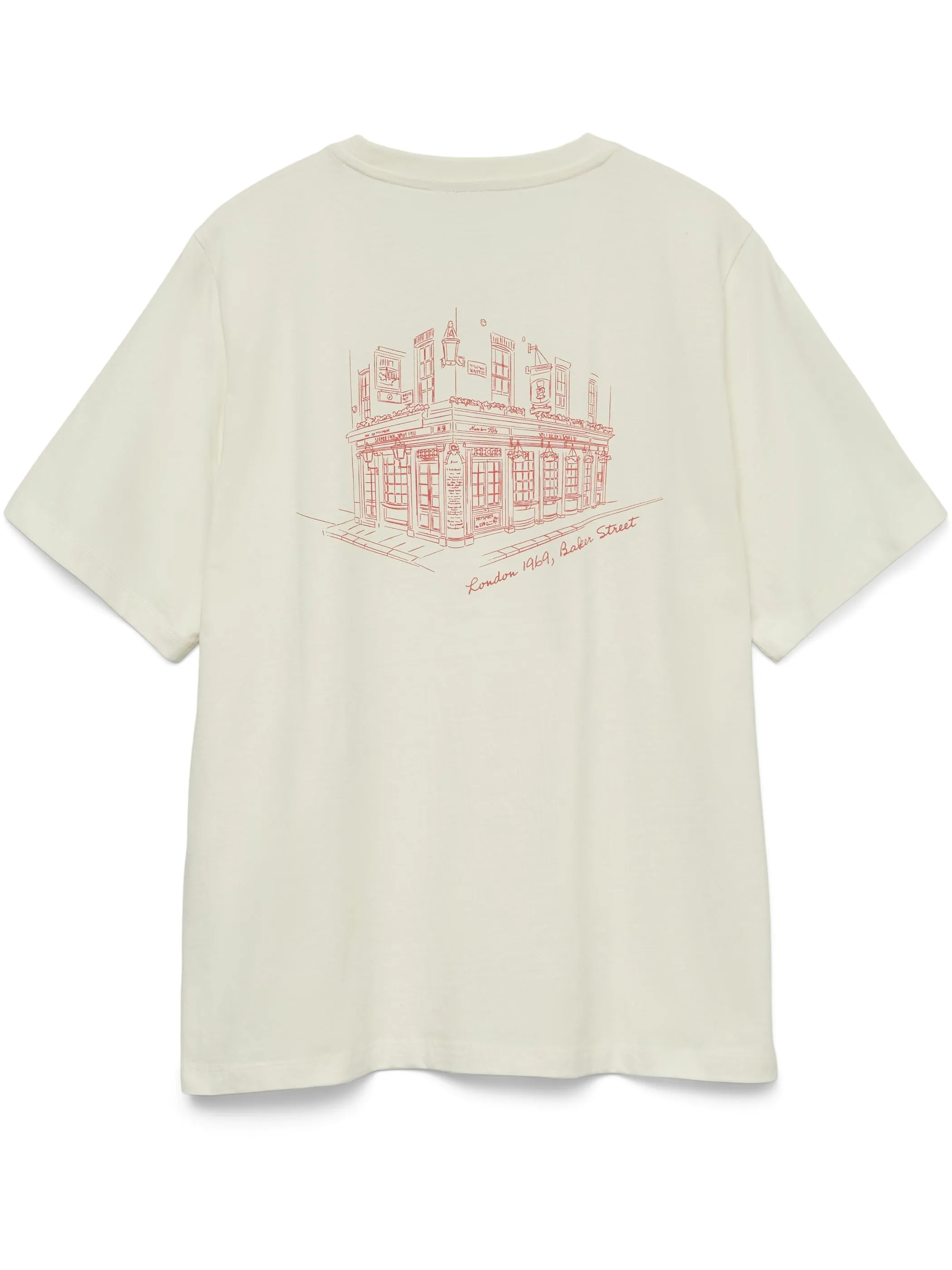 Vero Moda 10338502 VMYVONNE CATY SS TOP Weiß 922152 175598002